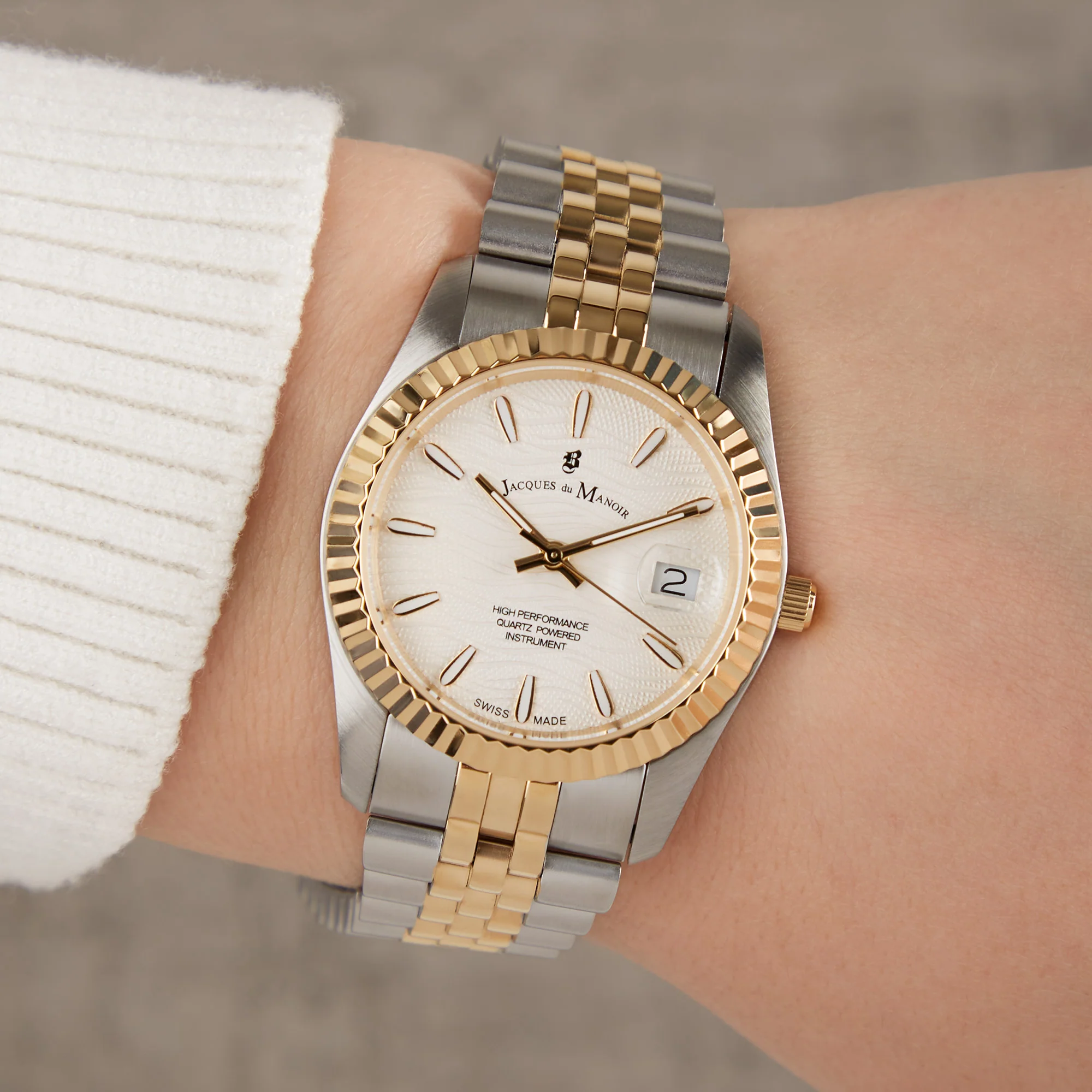 Jacques du Manoir Inspiration Prestige Gold Watch JWL01801 - Image 2