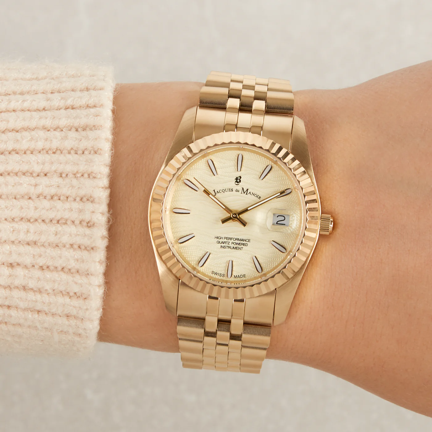 Jacques du Manoir Inspiration Prestige Gold Watch JWL01804 - Image 2