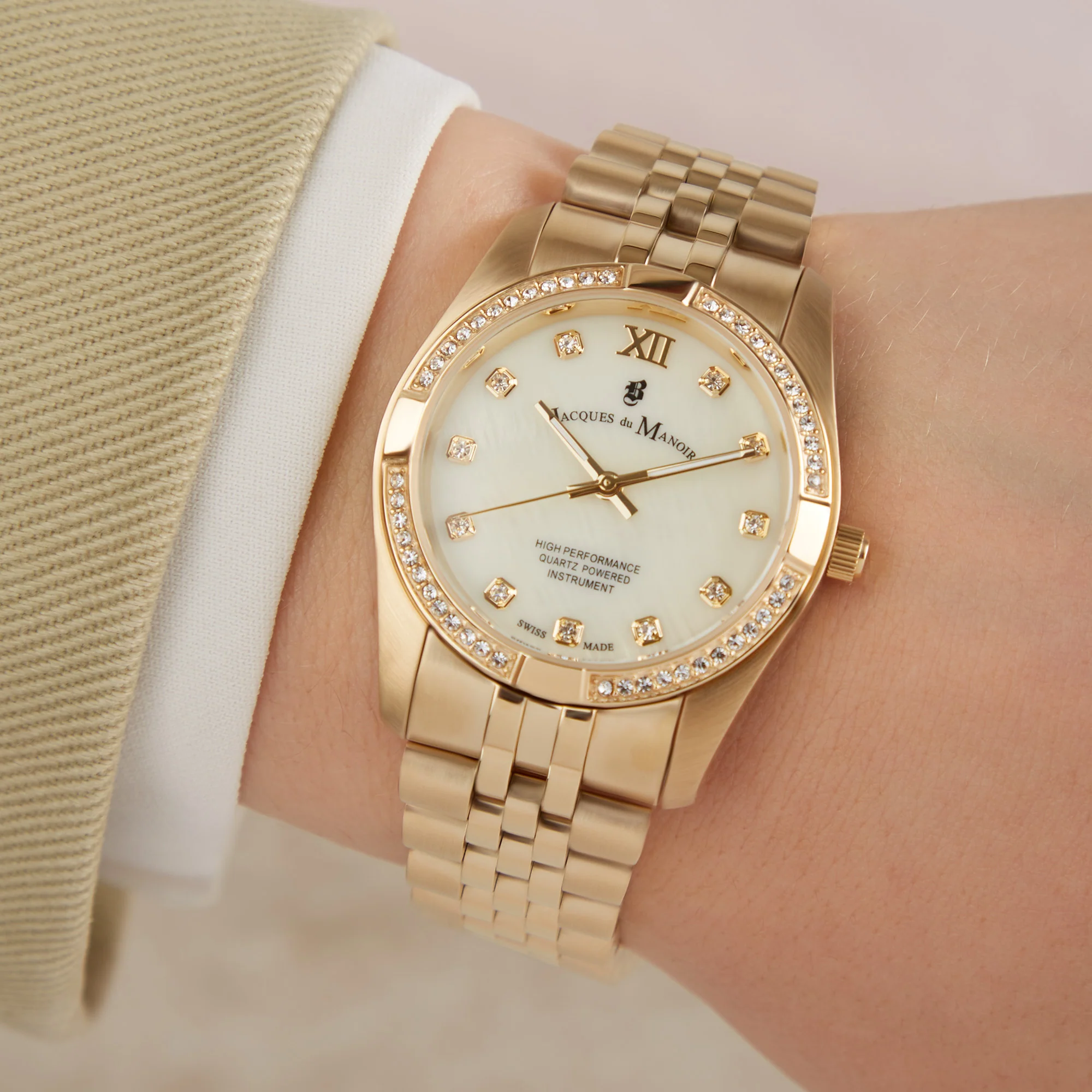 Jacques du Manoir Inspiration Prestige Gold Watch JWL02003 - Image 2