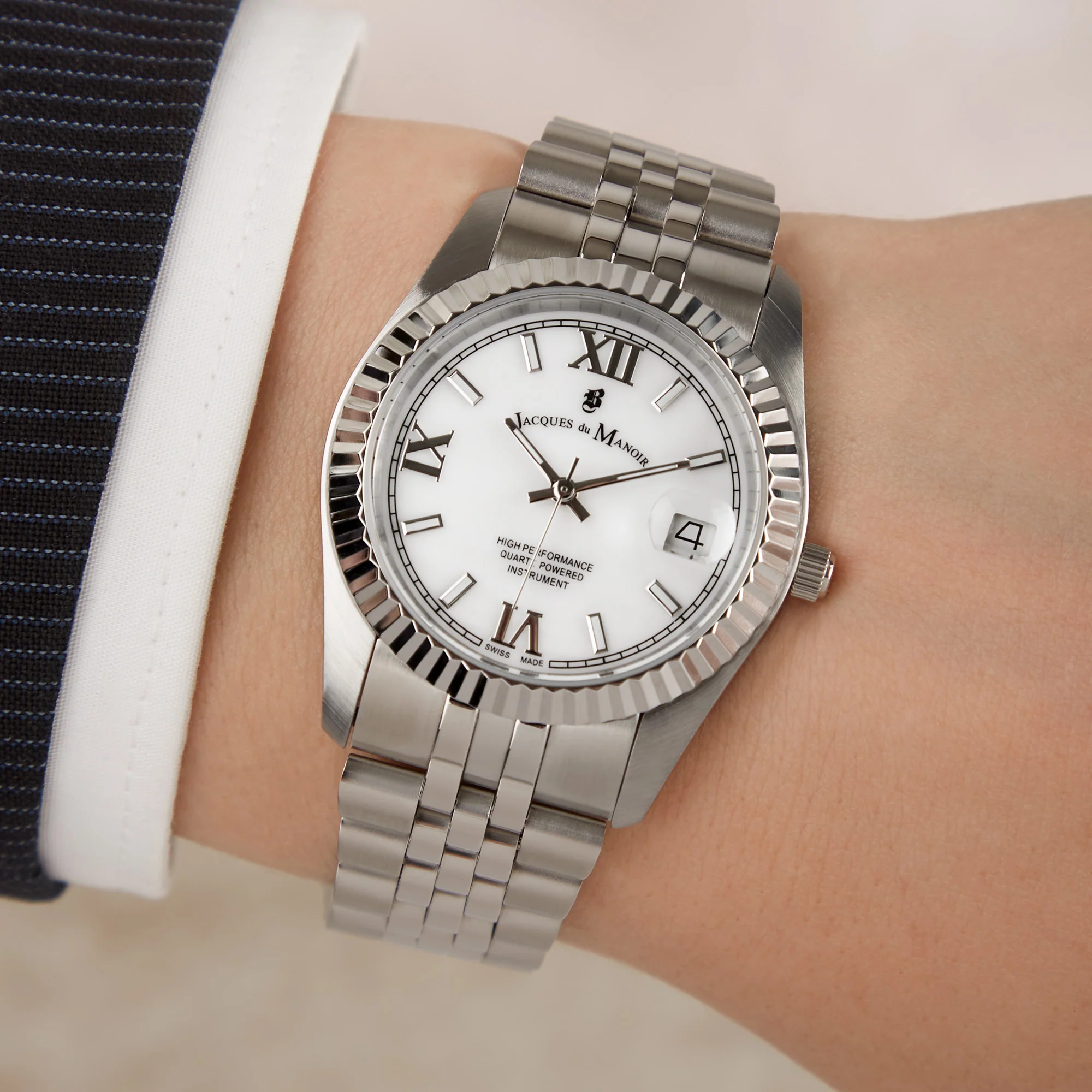 Jacques du Manoir Inspiration Prestige Silver Watch JWL01301 - Image 2