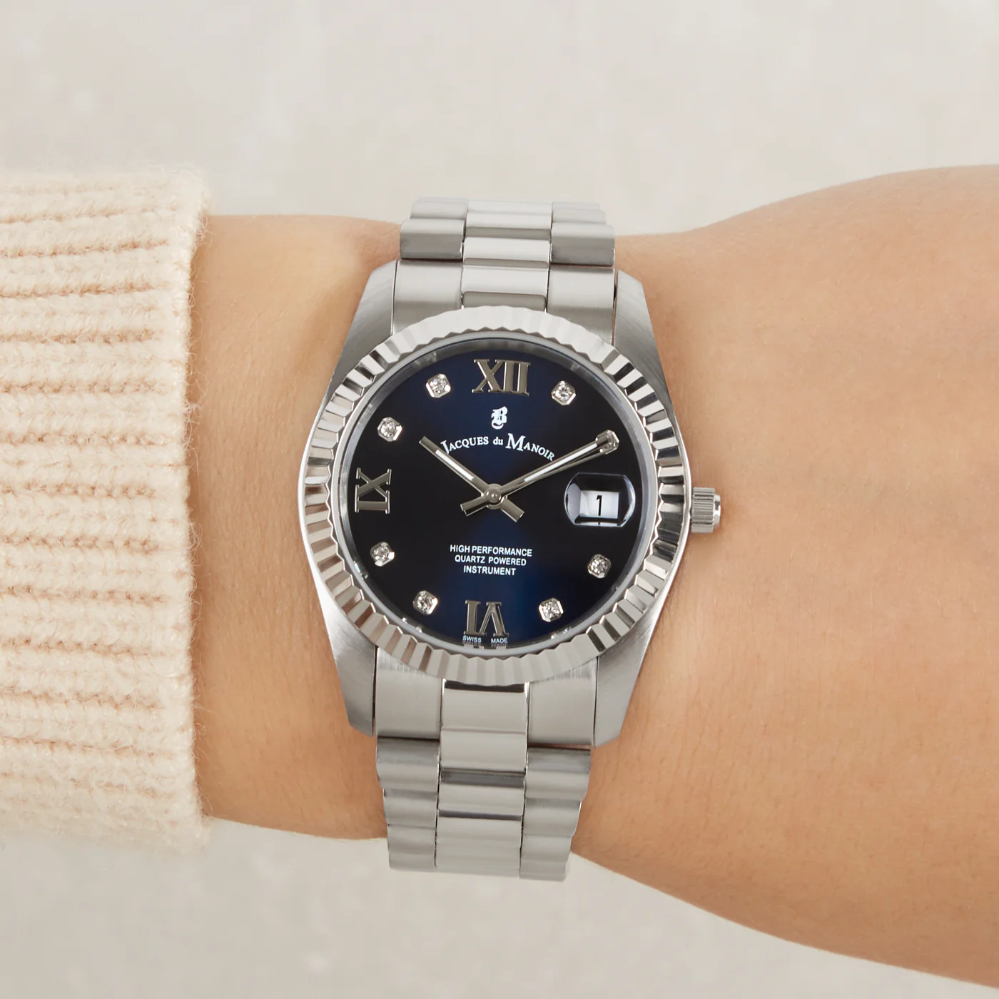Jacques du Manoir Inspiration Prestige Silver Watch JWL01307 - Image 2