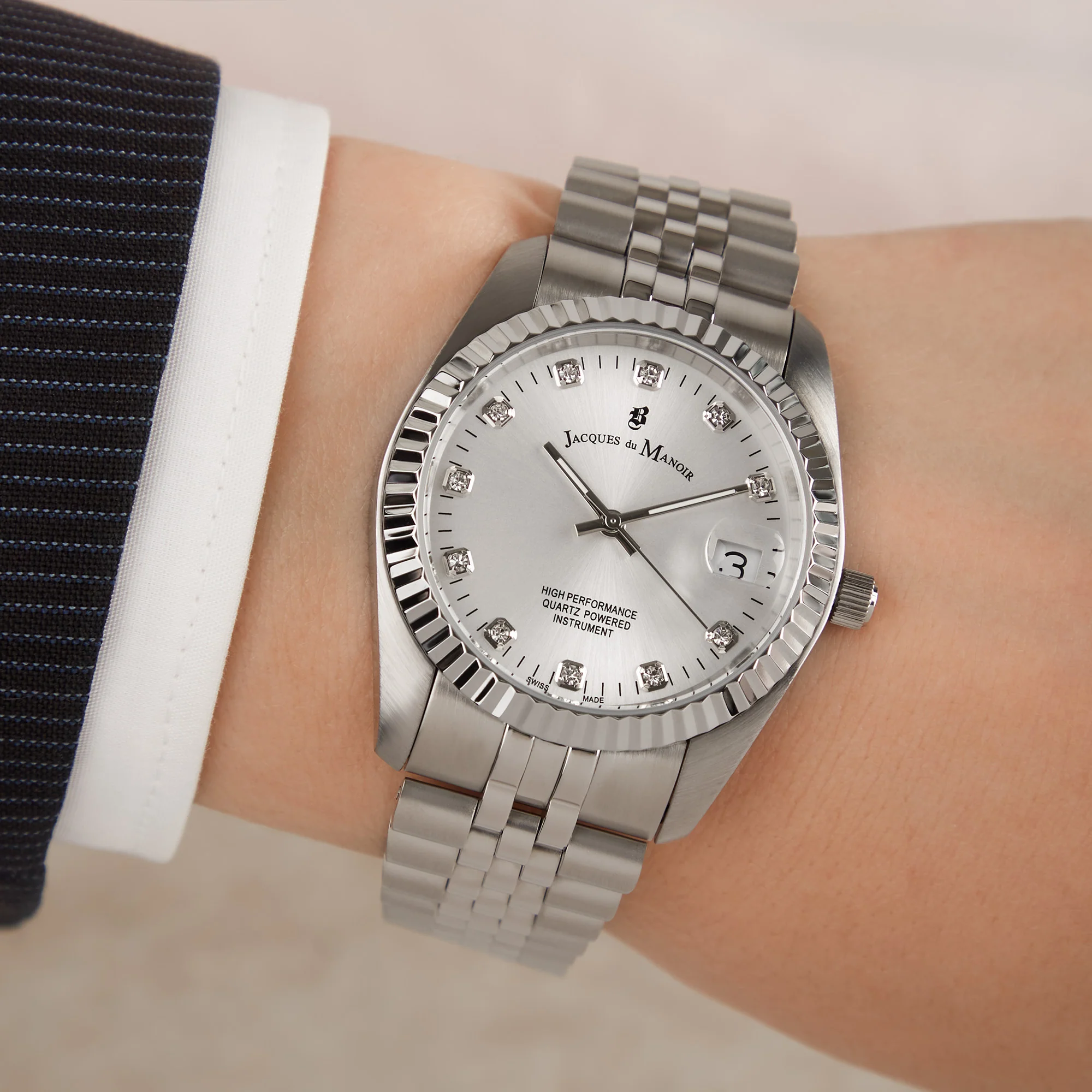 Jacques du Manoir Inspiration Silver Watch NRO.01 - Image 2
