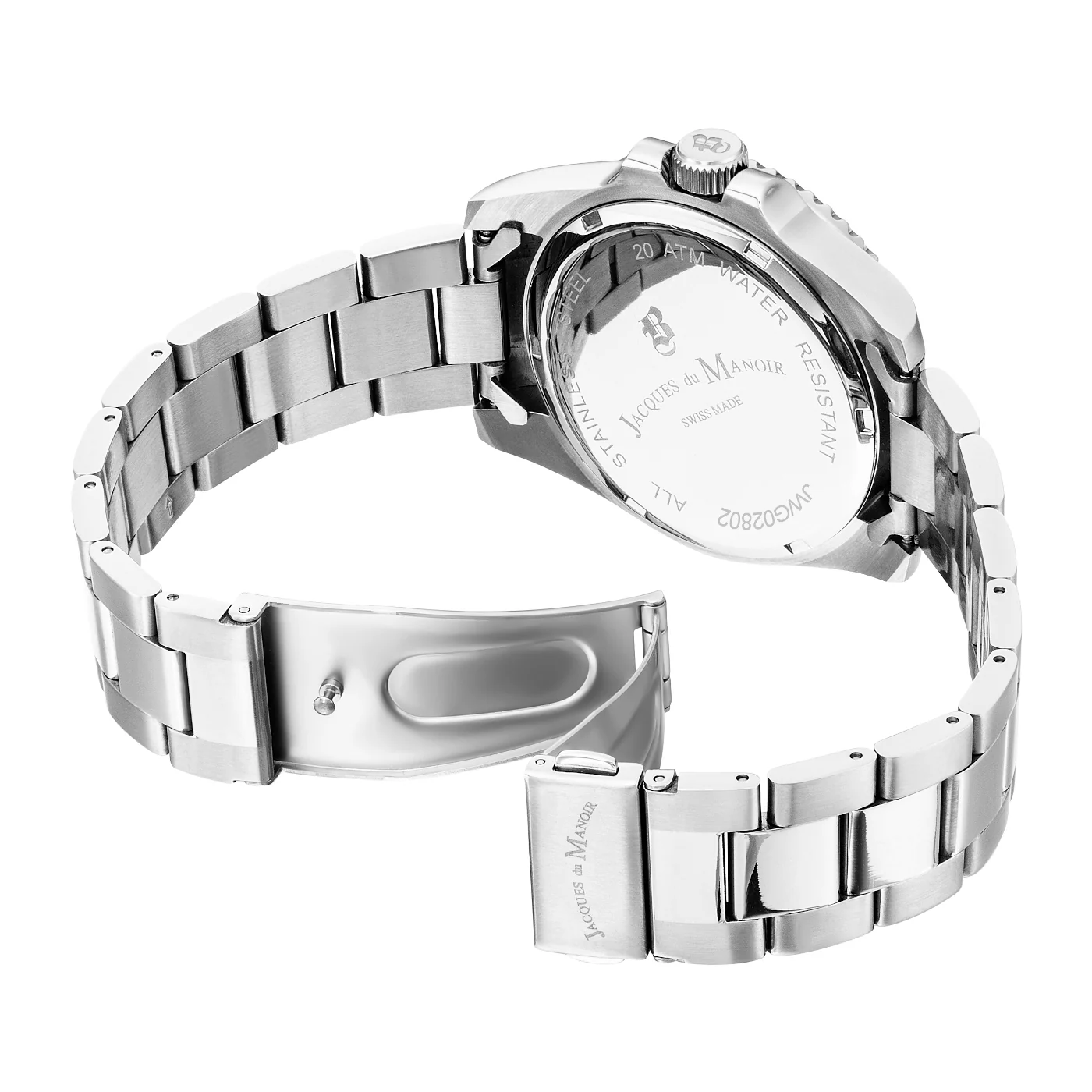 Jacques du Manoir Pro Scuba Silver Watch JWG02802 - Image 4