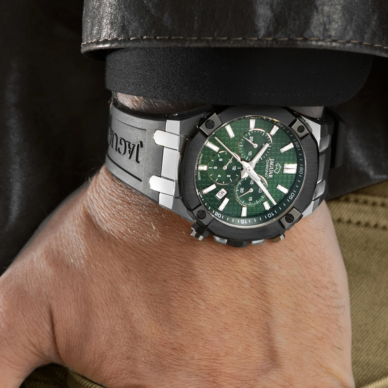 Jaguar Diplomatic Green Men's Watch J1020/1 - Image 2