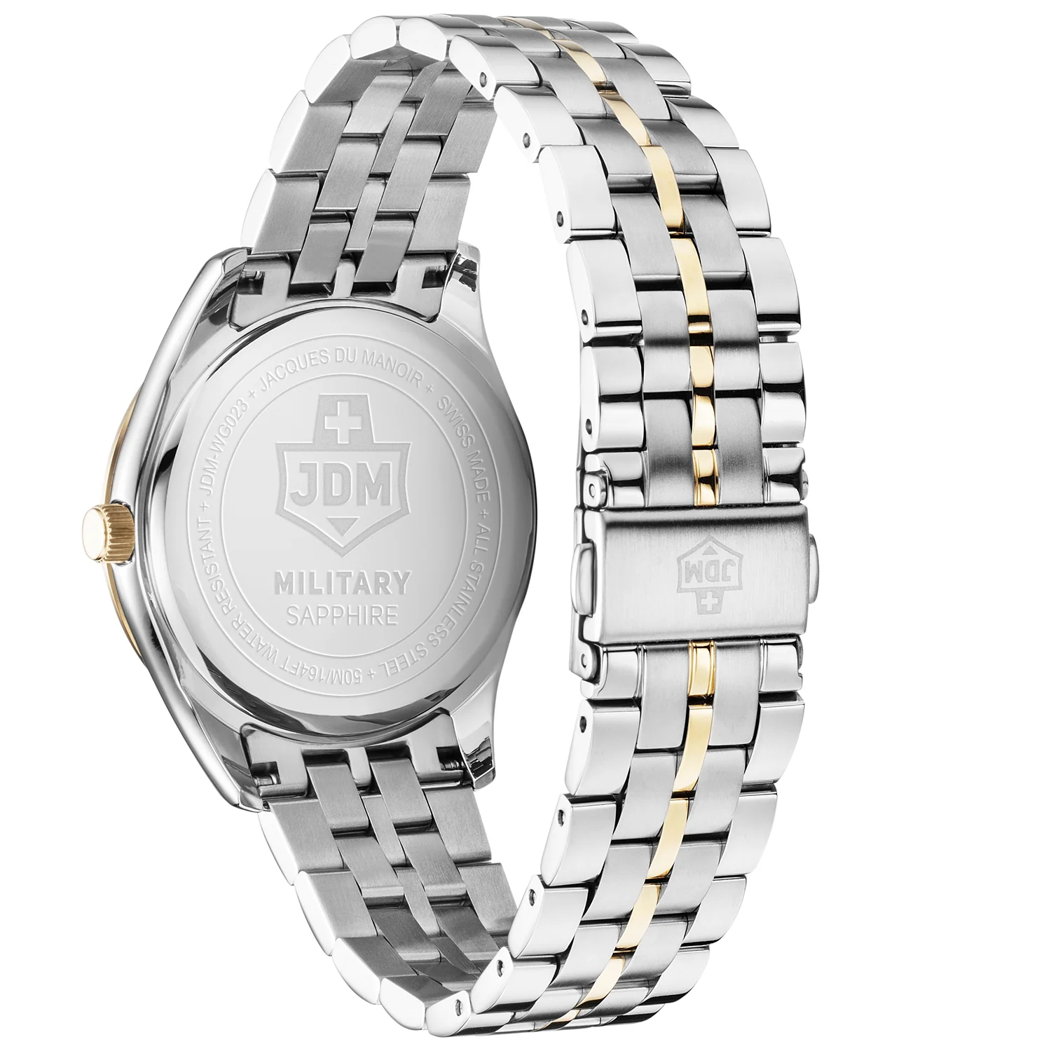 JDM Military Interlaken Gents Silver Sunray Men's Watch JDM-WG023-07 - Image 3