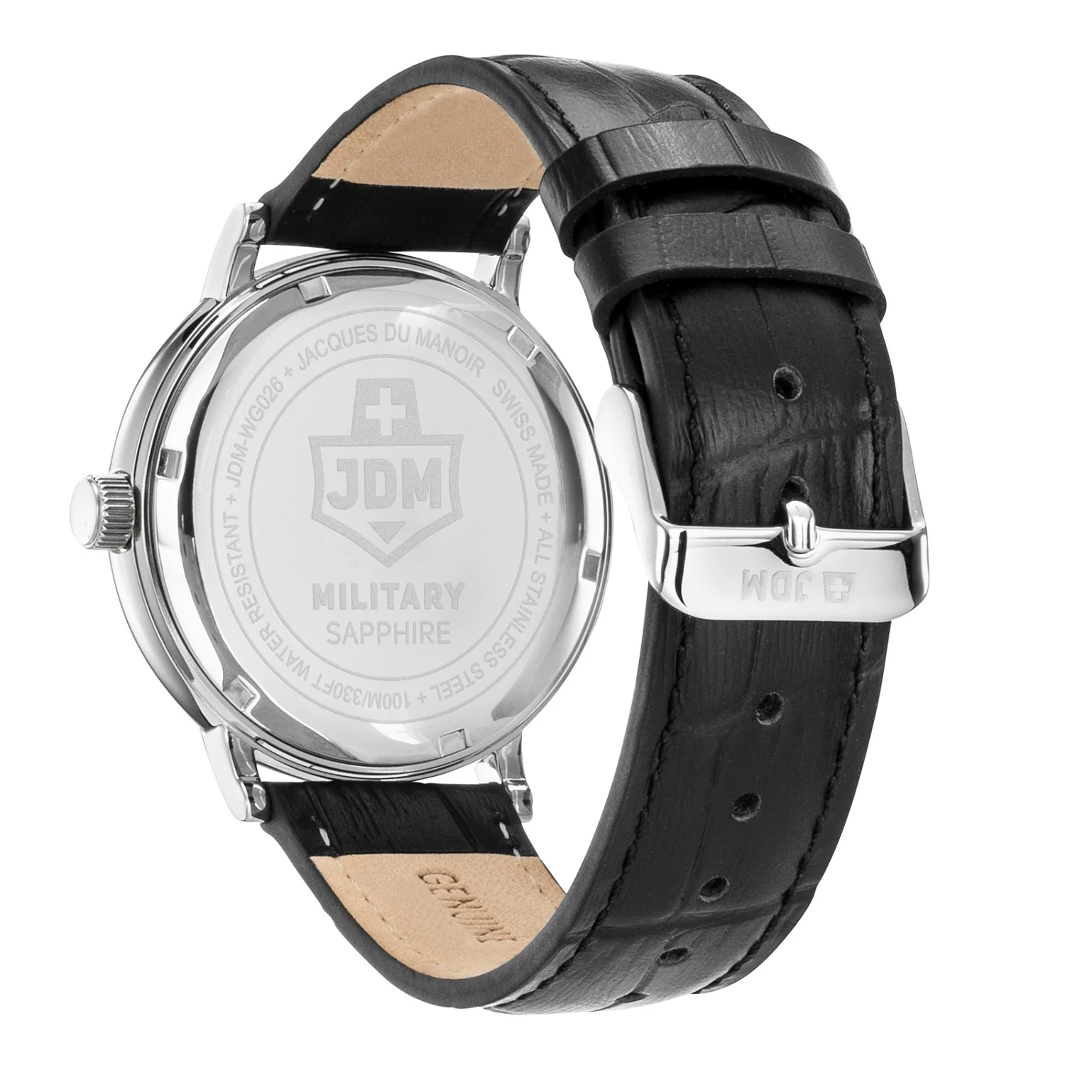 JDM Military Kilo II Black Men's Watch JDM-WG026-01 - Image 2
