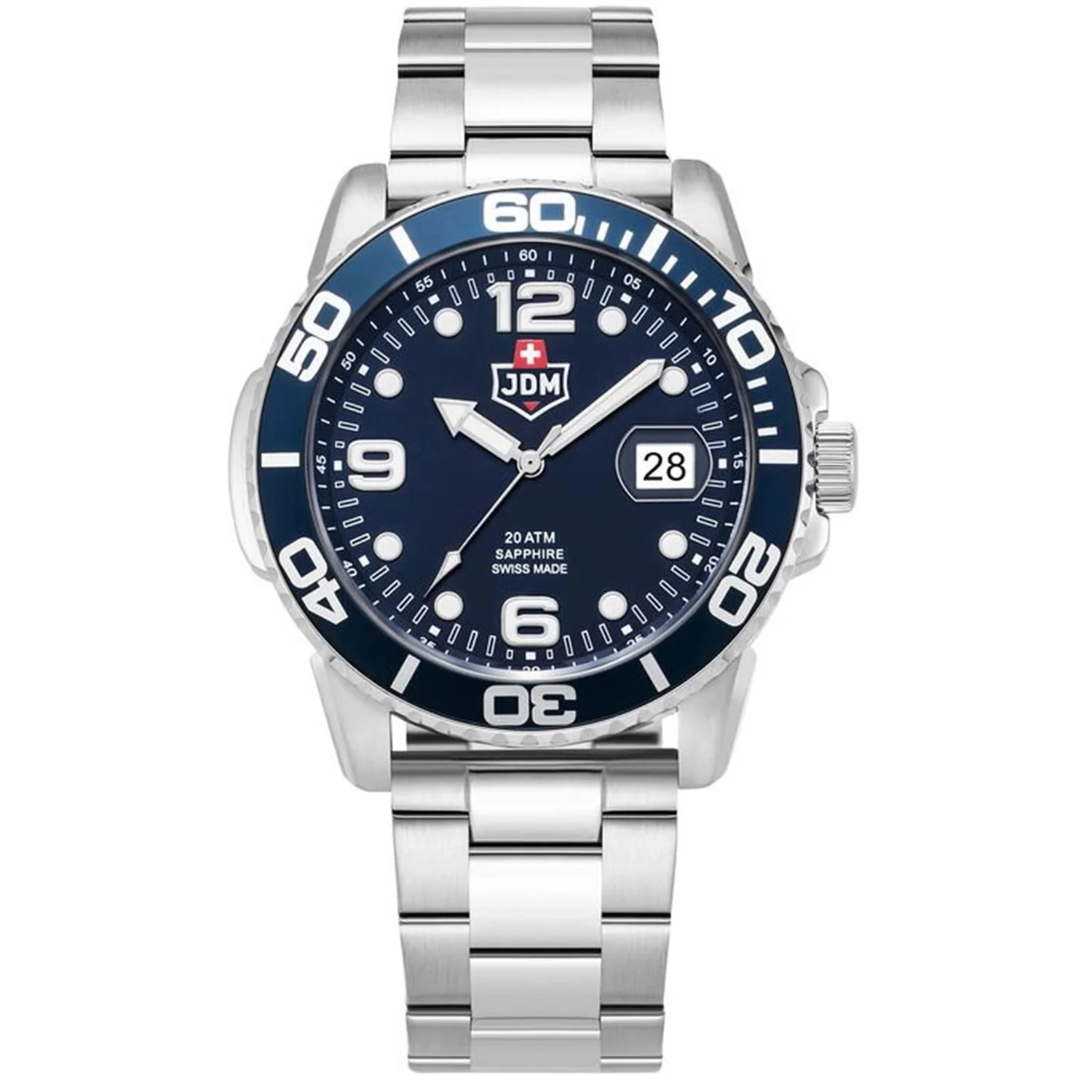 JDM Military Mike Plus Blue Sunray Men's Watch JDM-WG029-02 - Image 2