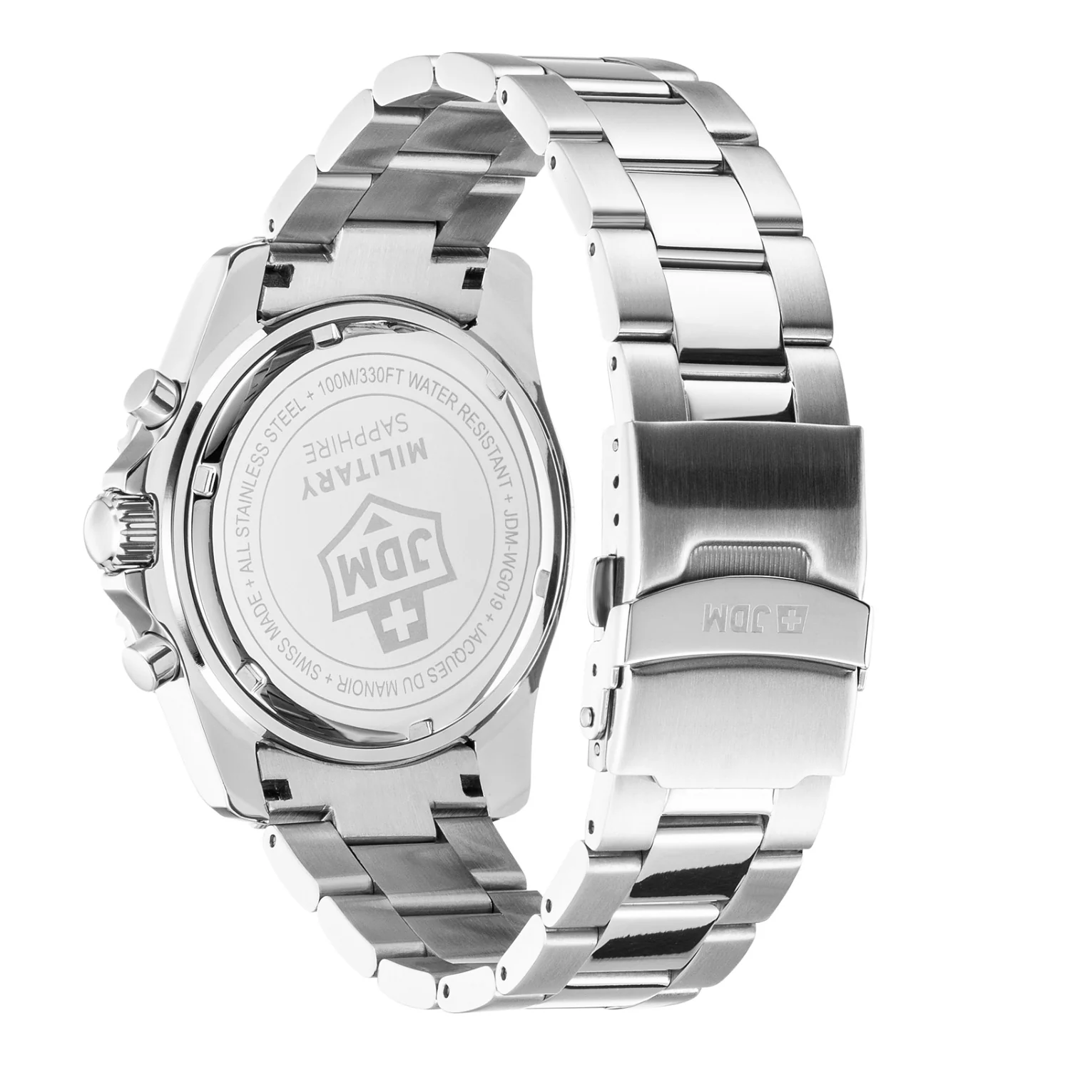 JDM Military Sierra Chrono Black Men's Watch JDM-WG019-01 - Image 2