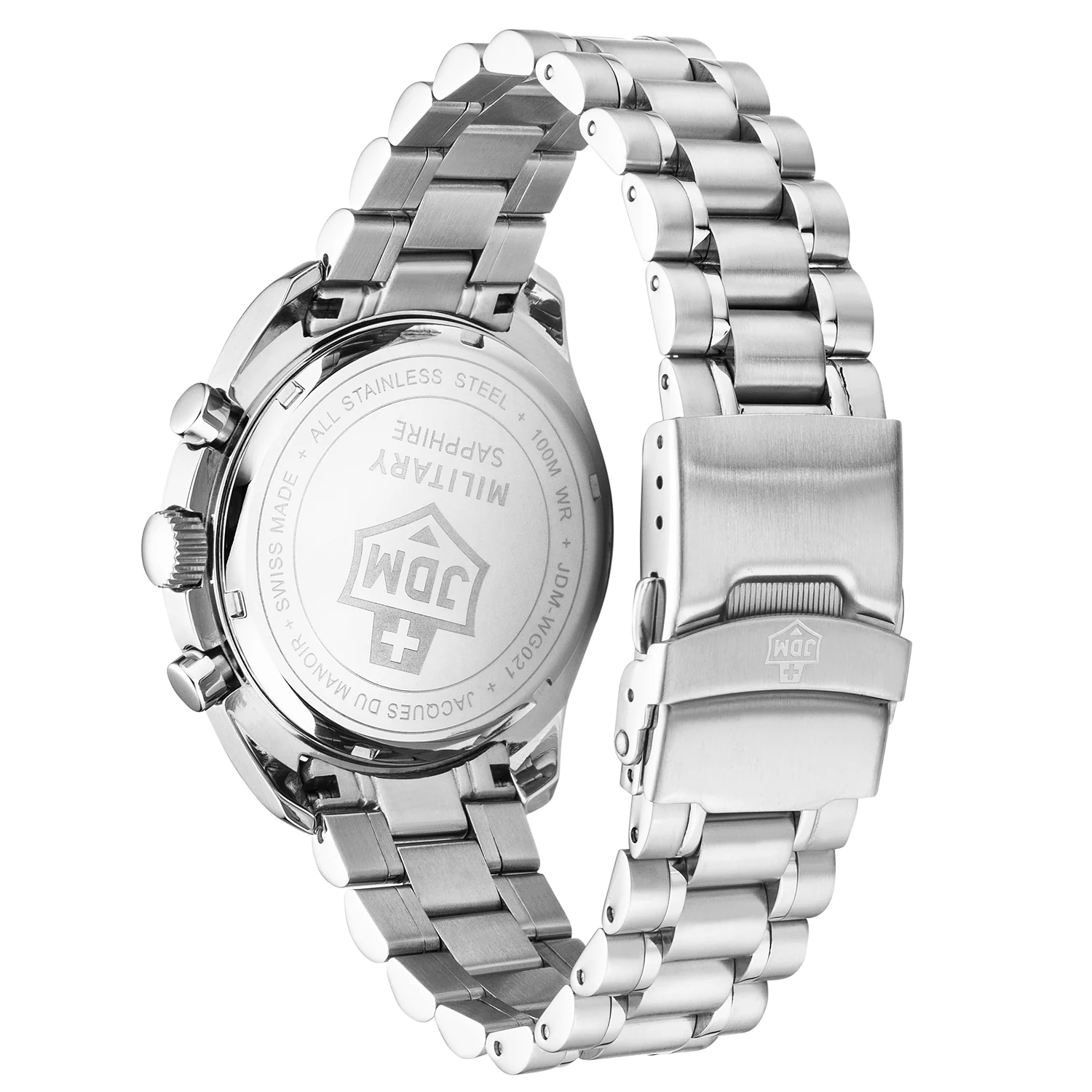 JDM Military Swiss Precision Blue Men's Watch JDM-WG021-02 - Image 3