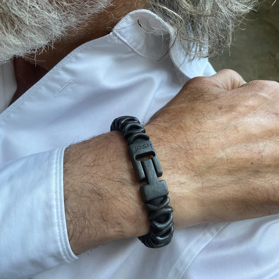 Josh Black Alloy Bracelet 03560VB/NCLR/LME - Image 2
