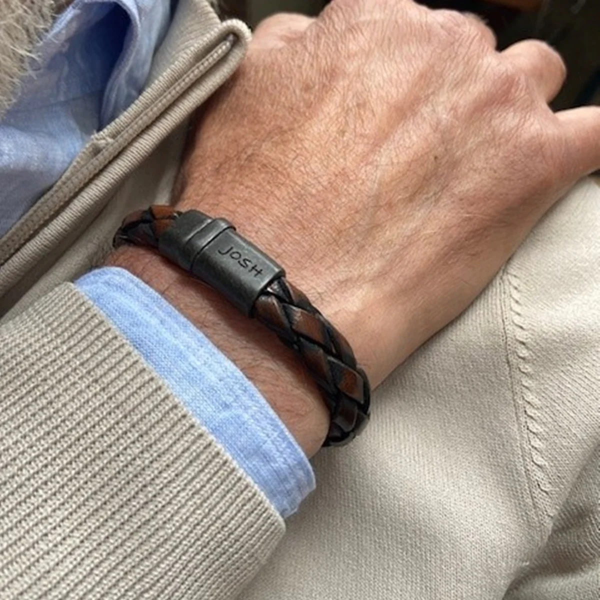Josh Brown Bracelet 09325-BRA-VB/BROWN/M - Image 2