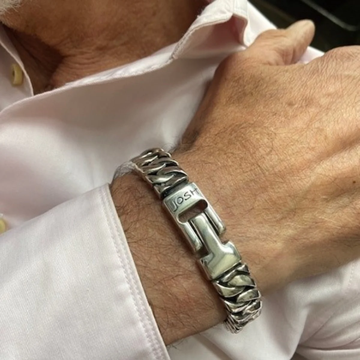 Josh Silver Bracelet 03503-BRA-S/M - Image 2