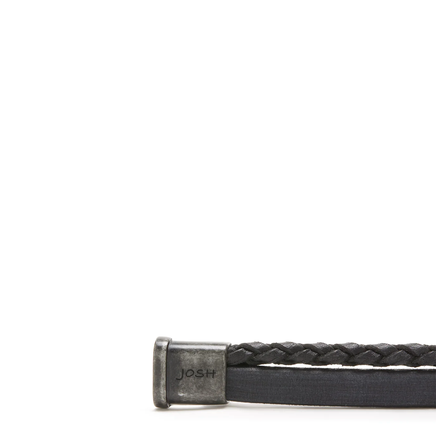 Josh Vintage Black Bracelet 09264-BRA-VB/BLACK/L - Image 4