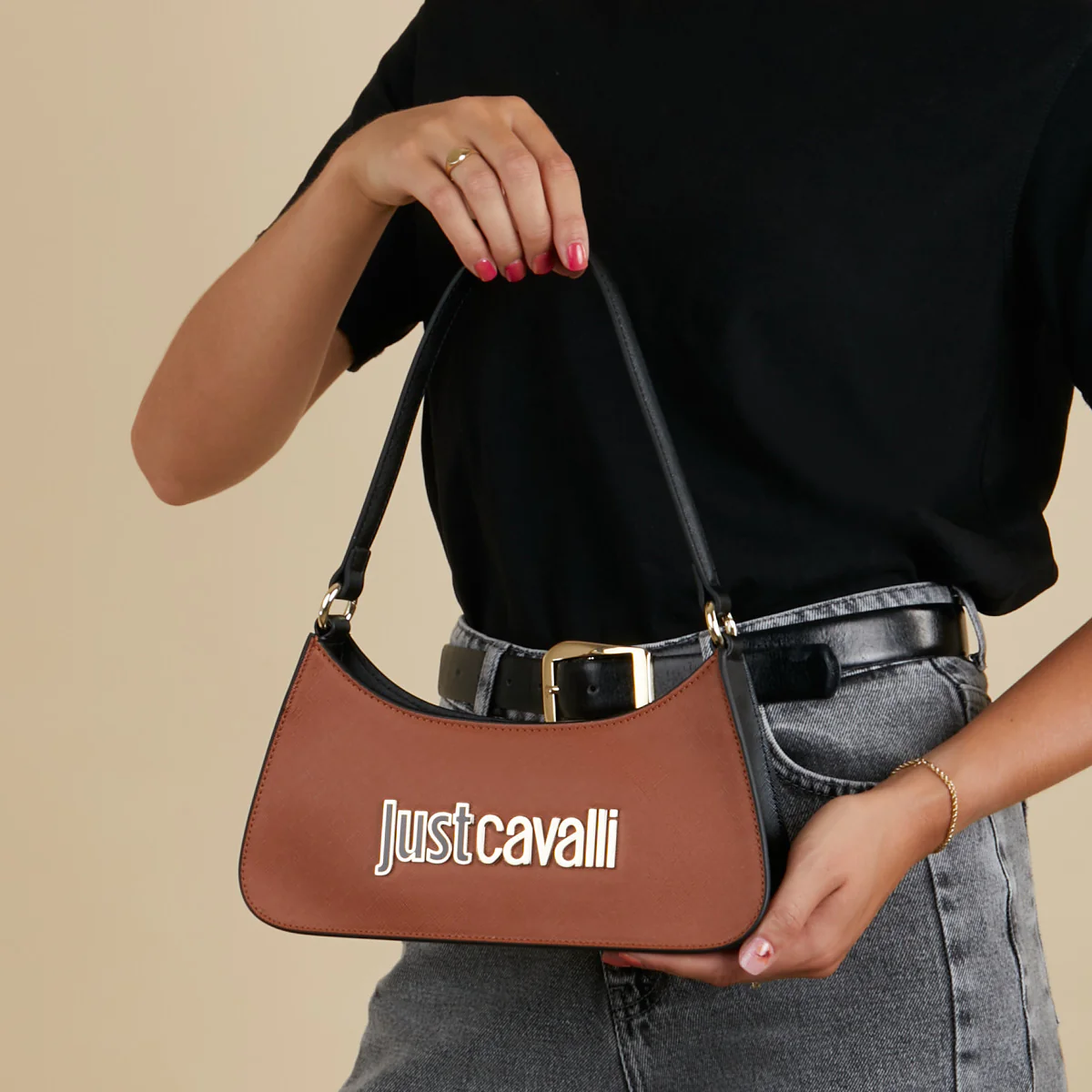 Just Cavalli Metal Brown Shoulder bag 77RA4BB6-ZS766-752 - Image 2