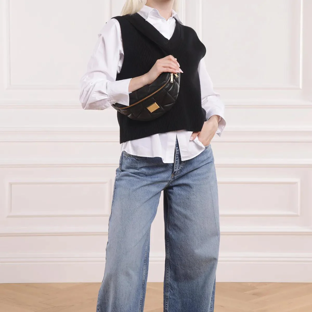 Karl Lagerfeld Black Belt Bag 2001-A0491514_ONE - Image 2