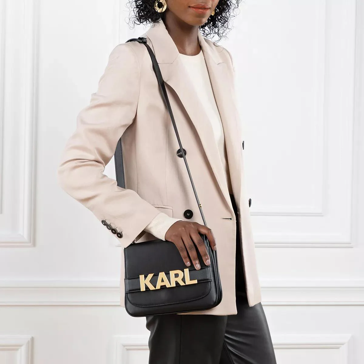 Karl Lagerfeld Black Crossbody Bag 2001-A0243494 - Image 2