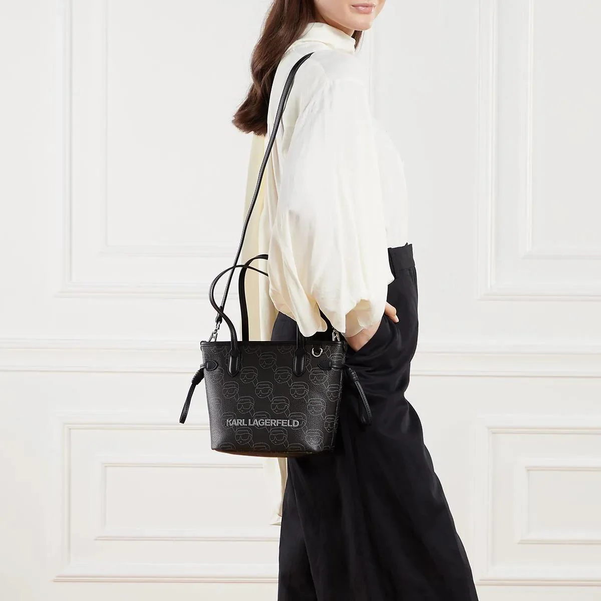 Karl Lagerfeld Black Crossbody Bag 2001-A0491493 - Image 2