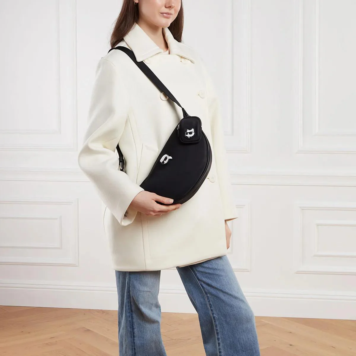 Karl Lagerfeld Black Crossbody Bag 2001-A0491496 - Image 2