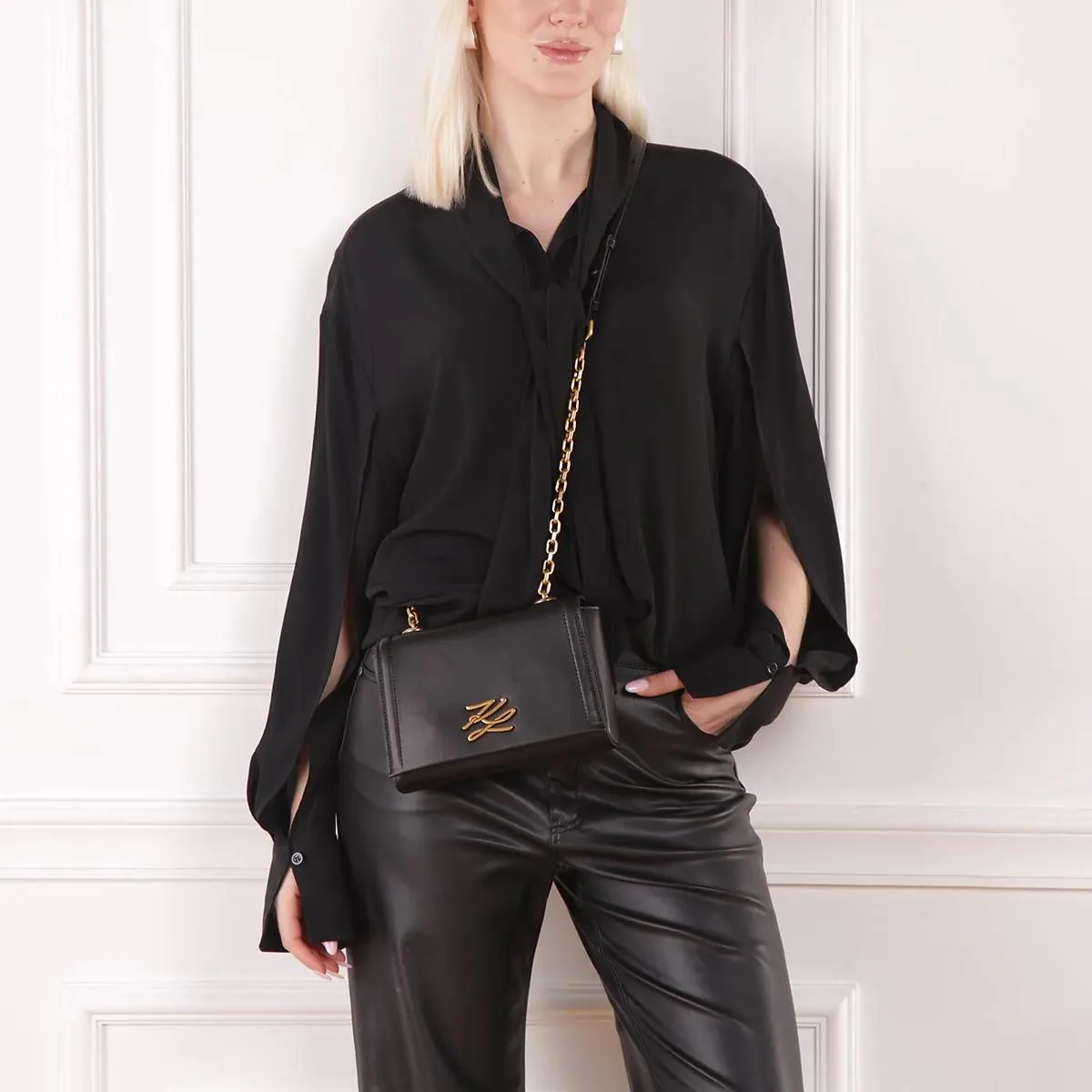Karl Lagerfeld Black Crossbody Bag 2001-A0491503 - Image 2