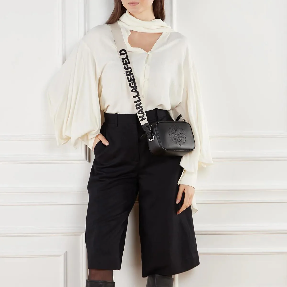 Karl Lagerfeld Black Crossbody Bag 2001-A0491511 - Image 2