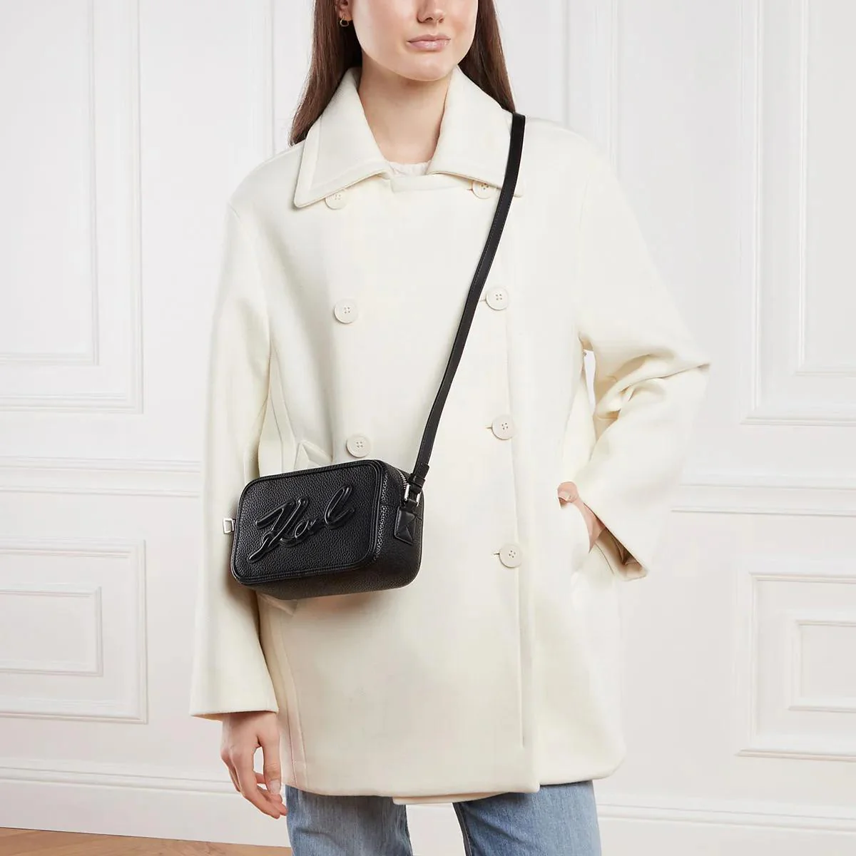 Karl Lagerfeld Black Crossbody Bag 2001-A0491533 - Image 2