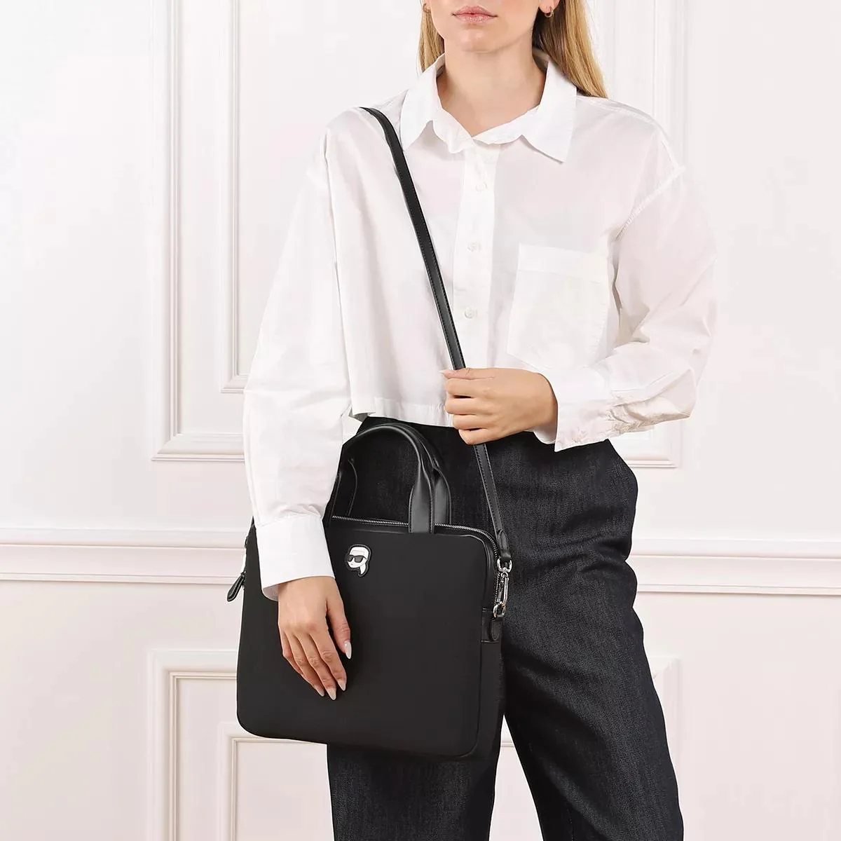 Karl Lagerfeld Black Laptop bag 2001-A0216907 - Image 2