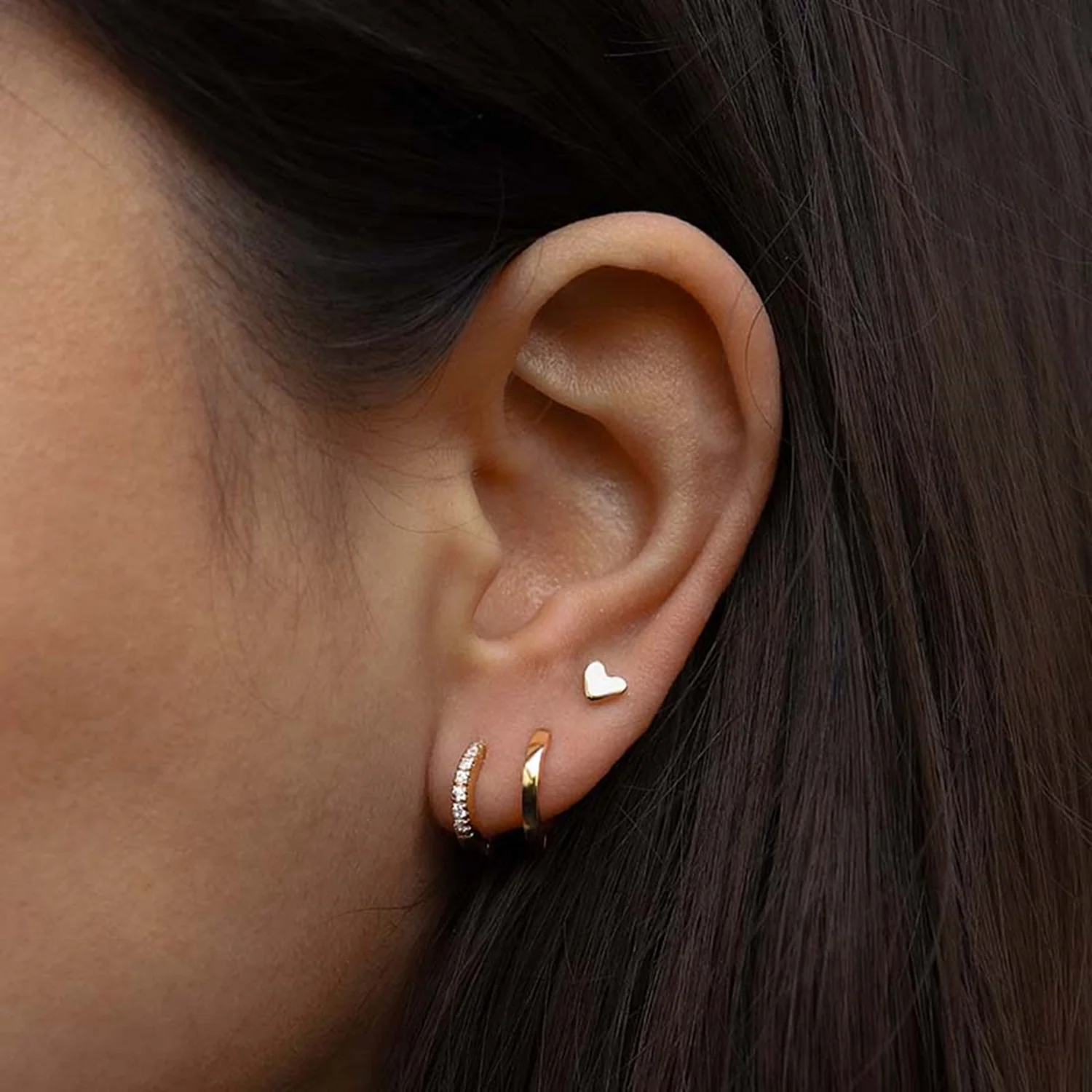 Karma 14 karat gold plated Earparty EPV01GP - Image 3