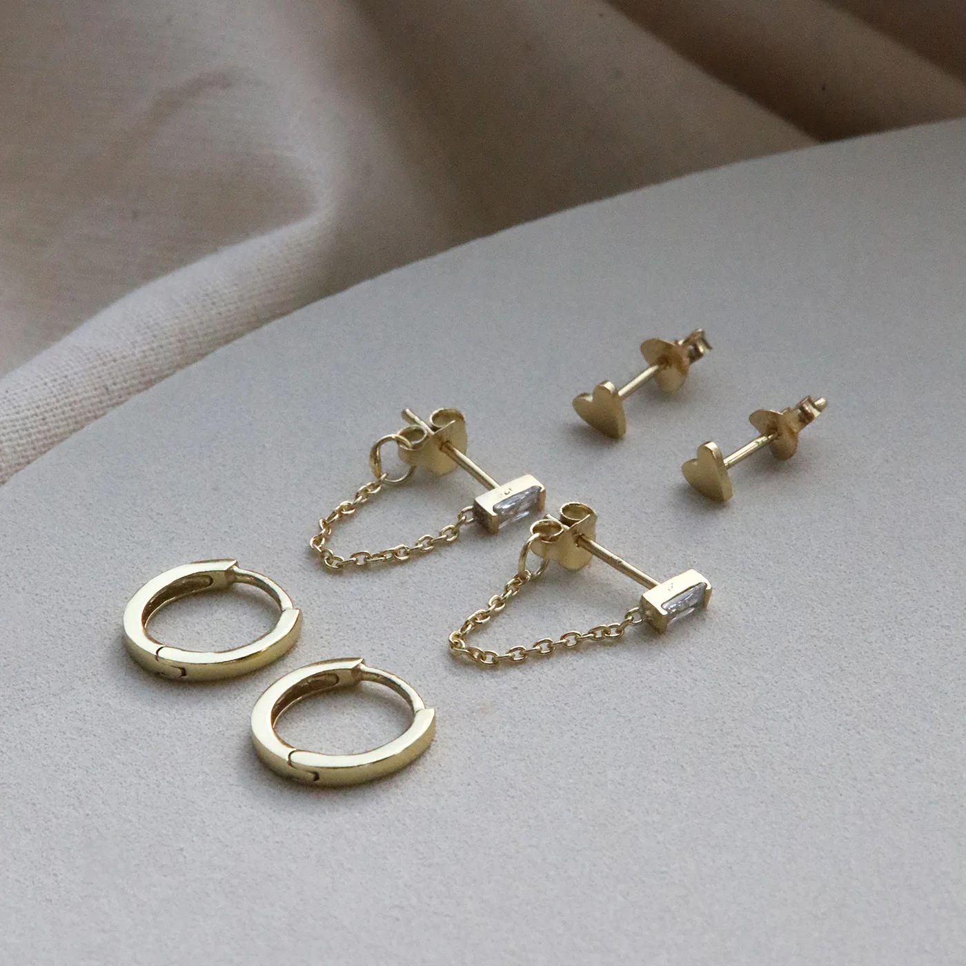 Karma 14 karat gold plated Earparty EPV10GP - Image 3