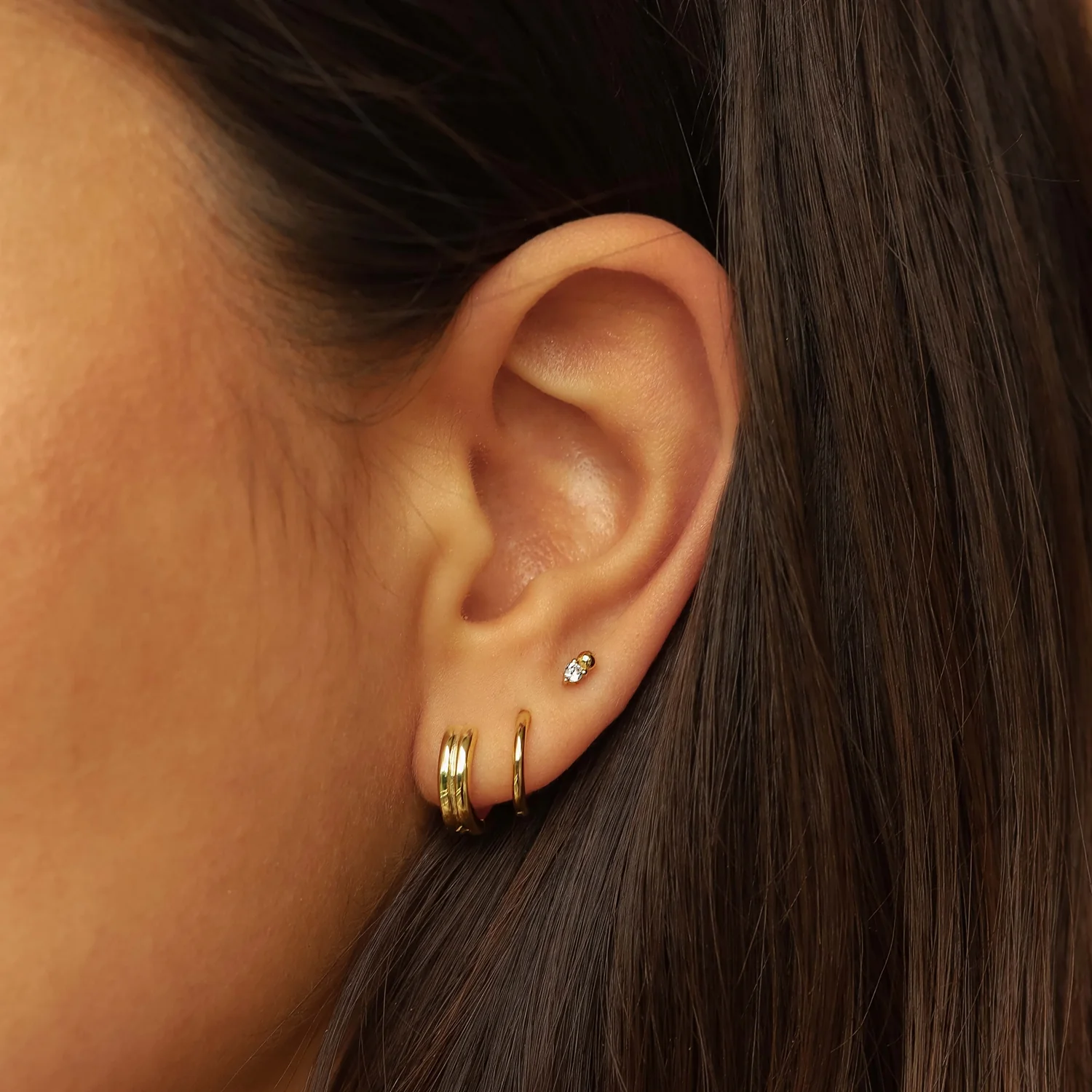 Karma 925 Sterling Silver Ava Earparty EPV49GP - Image 2