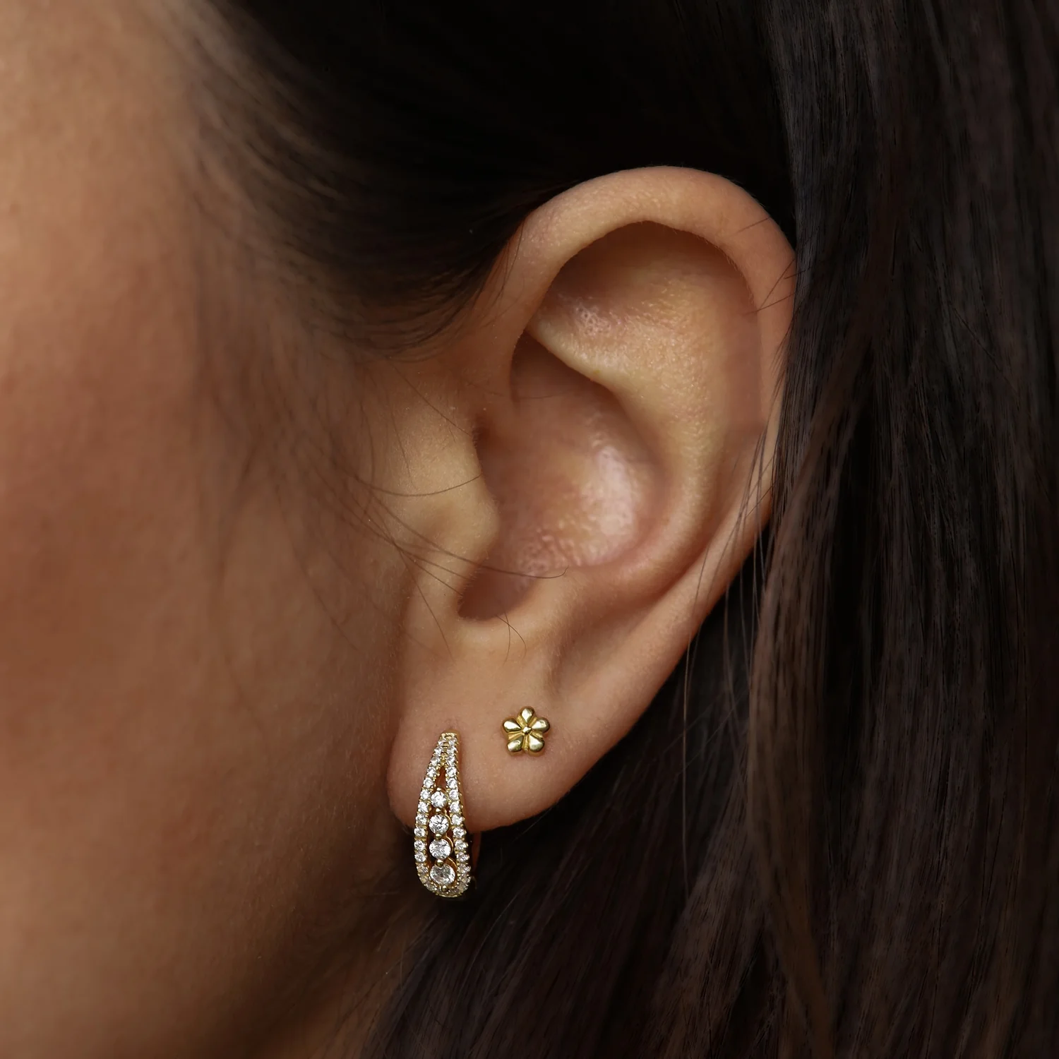 Karma 925 Sterling Silver Eliya Earparty EPV45GP - Image 2