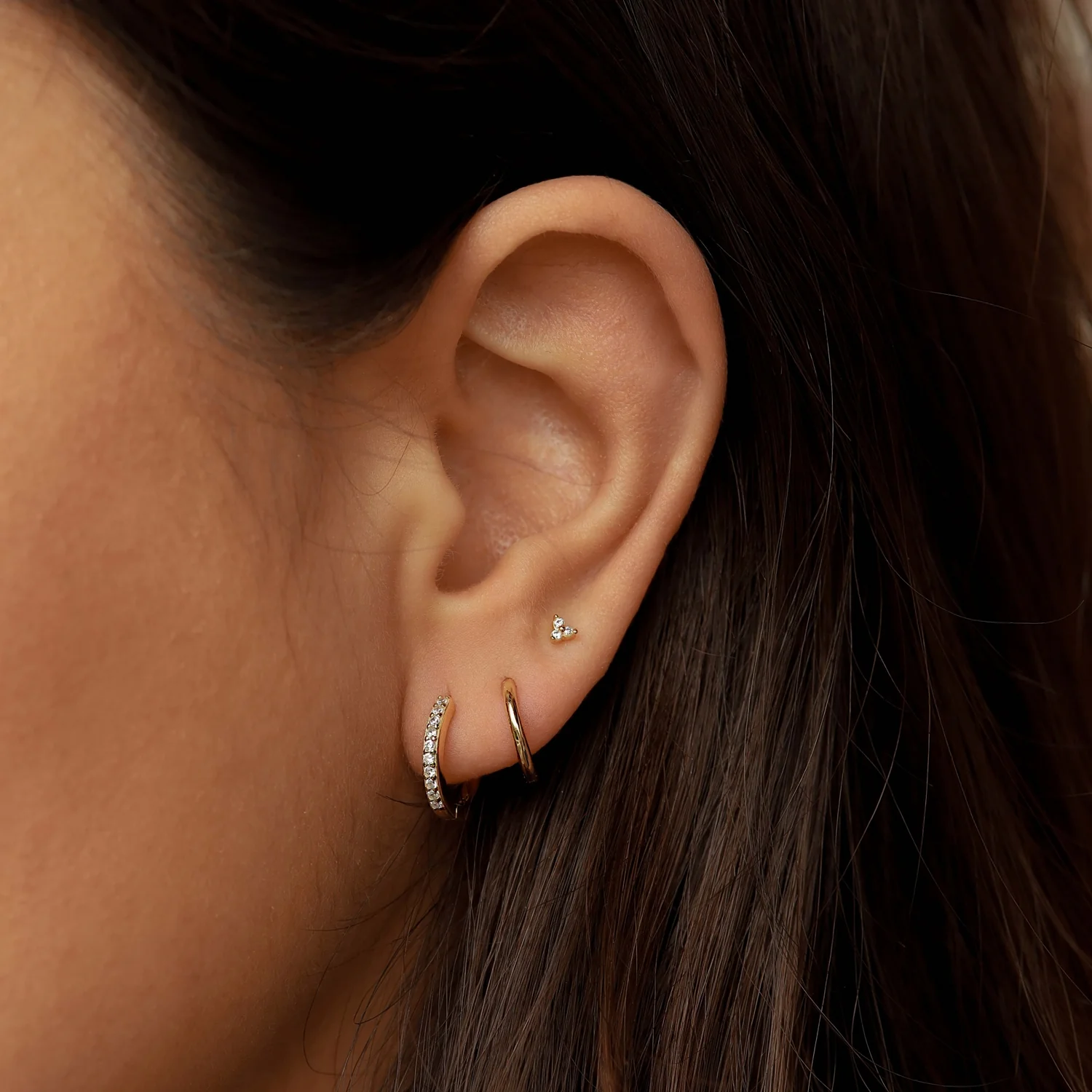 Karma 925 Sterling Silver Flow Earparty EPV47GP - Image 3