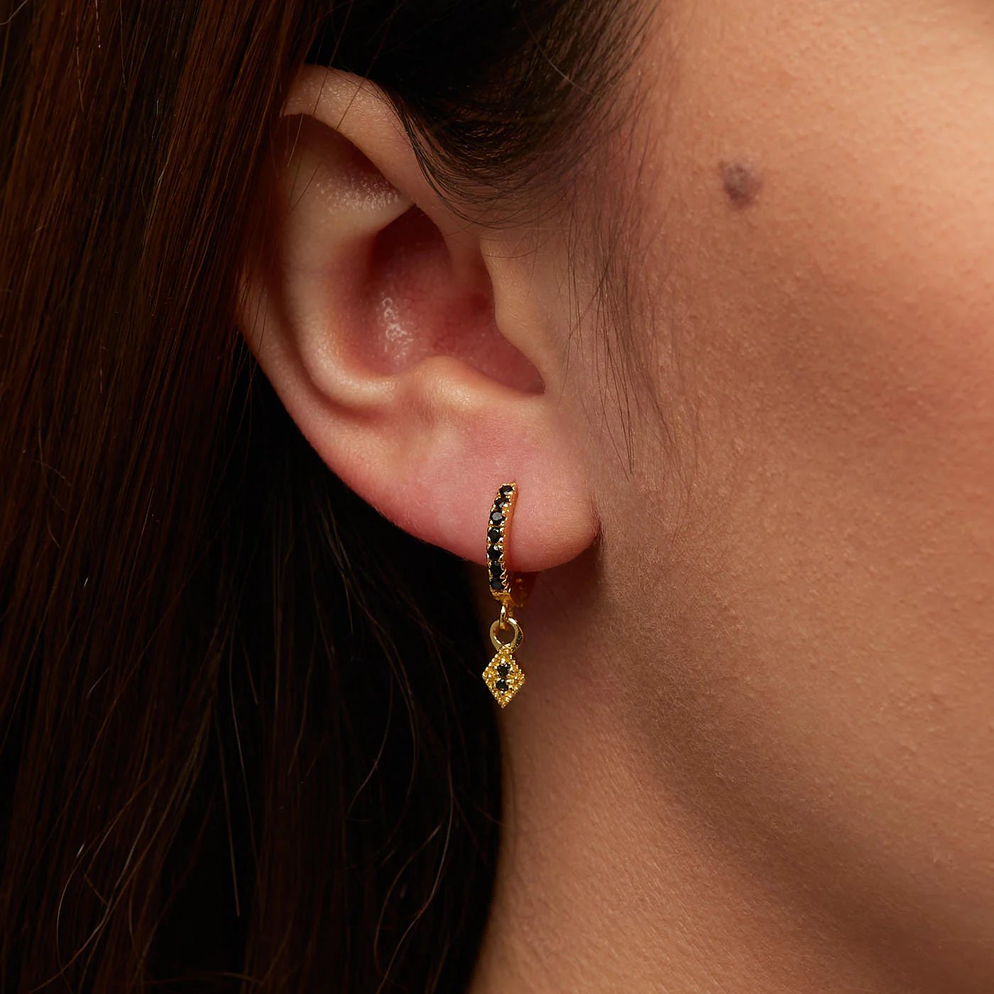 Karma Gold Ear Stud M2655HB - Image 2