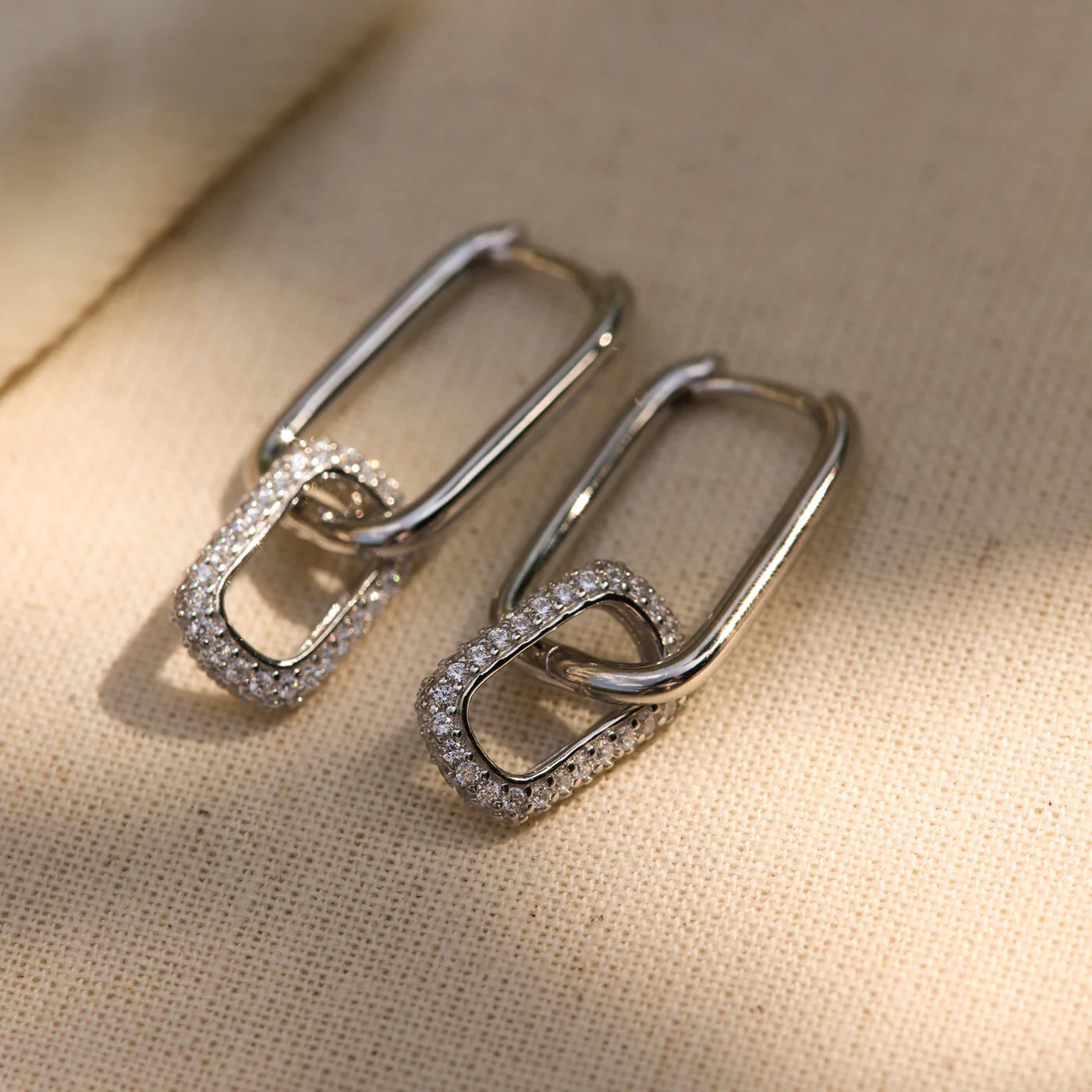 Karma Hoops Silver Hoop Earrings H232S - Image 3