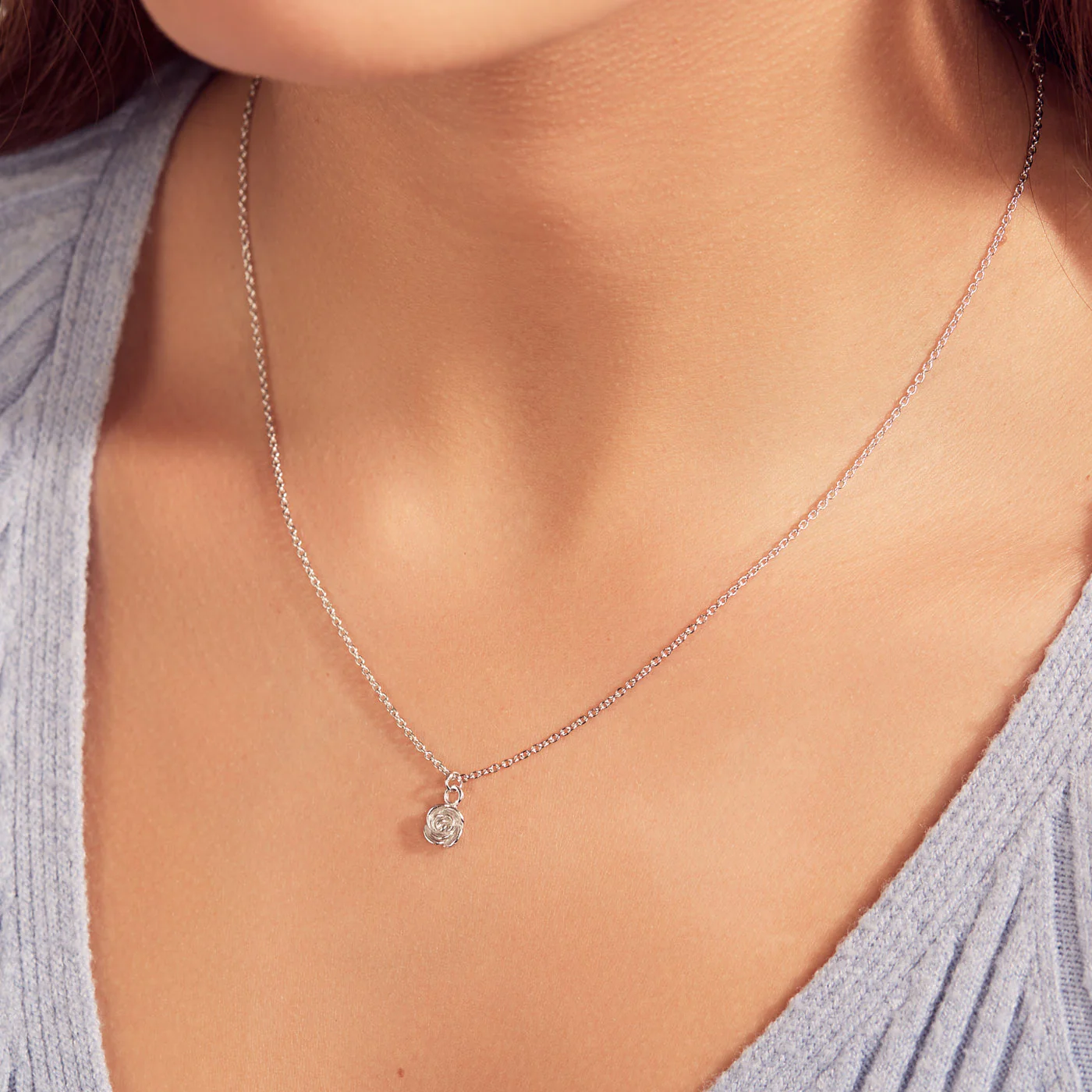 Karma Silver Necklace T233 - Image 2