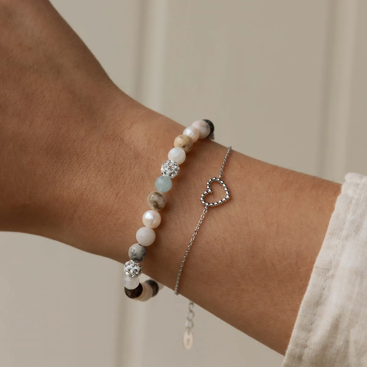 Karma White Bracelet BPS01 - Image 2