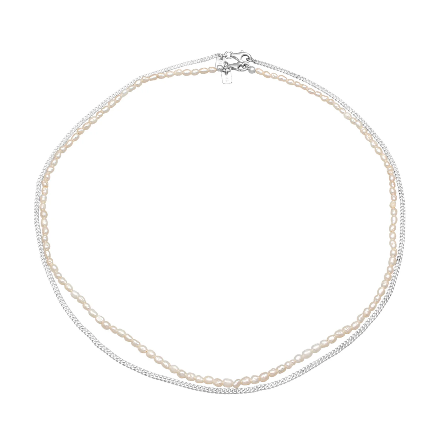 Kuzzoí 925 Sterling Silver Pearl Necklace 2004-BF-0007538-001 - Image 2