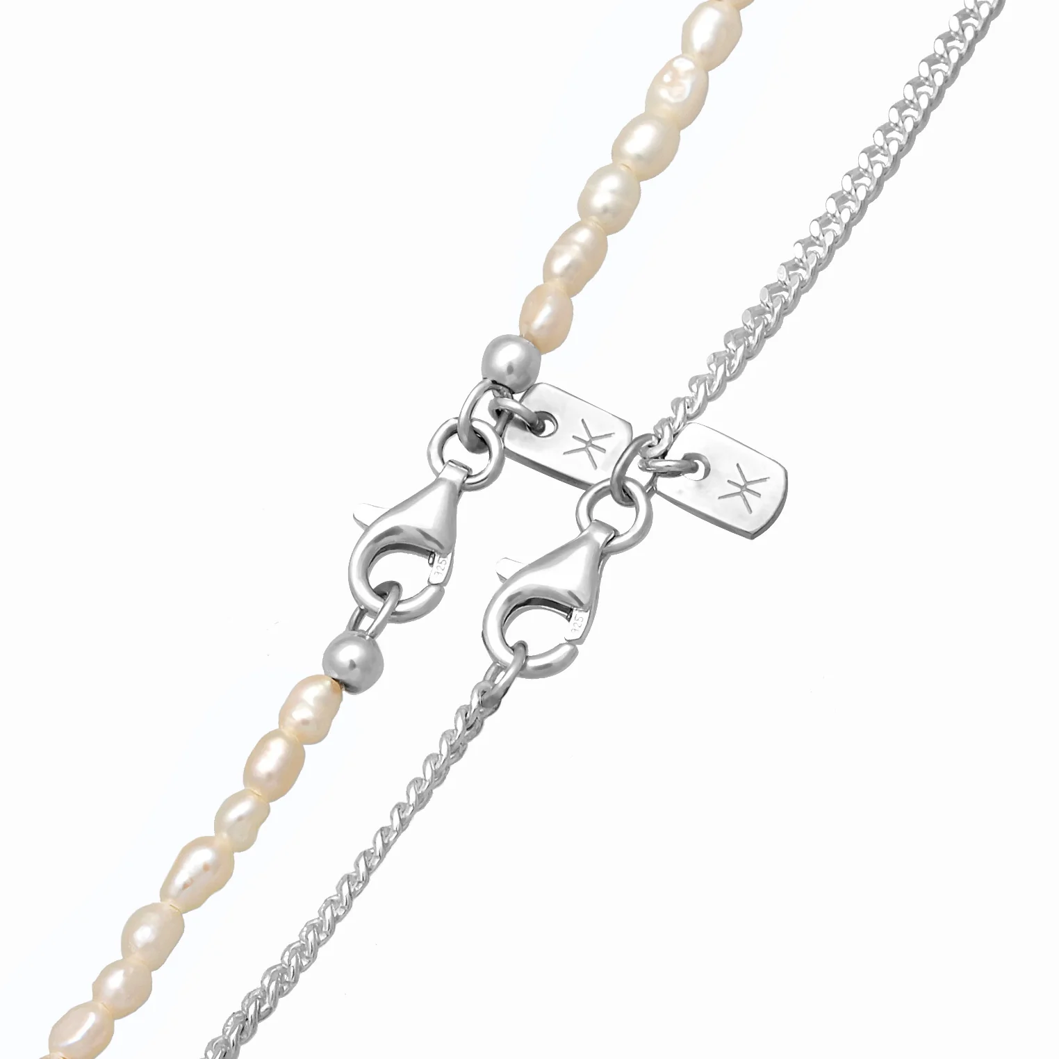 Kuzzoí 925 Sterling Silver Pearl Necklace 2004-BF-0007538-001 - Image 3