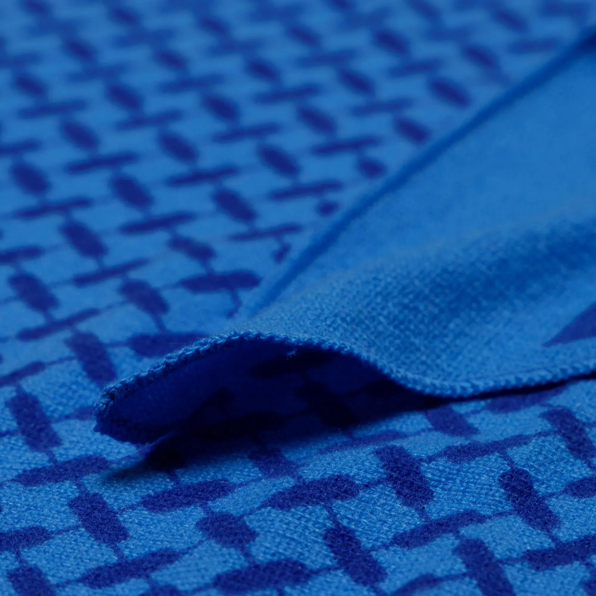 Lala Berlin Blue Cashmere Scarf 2001-A0533929 - Image 2