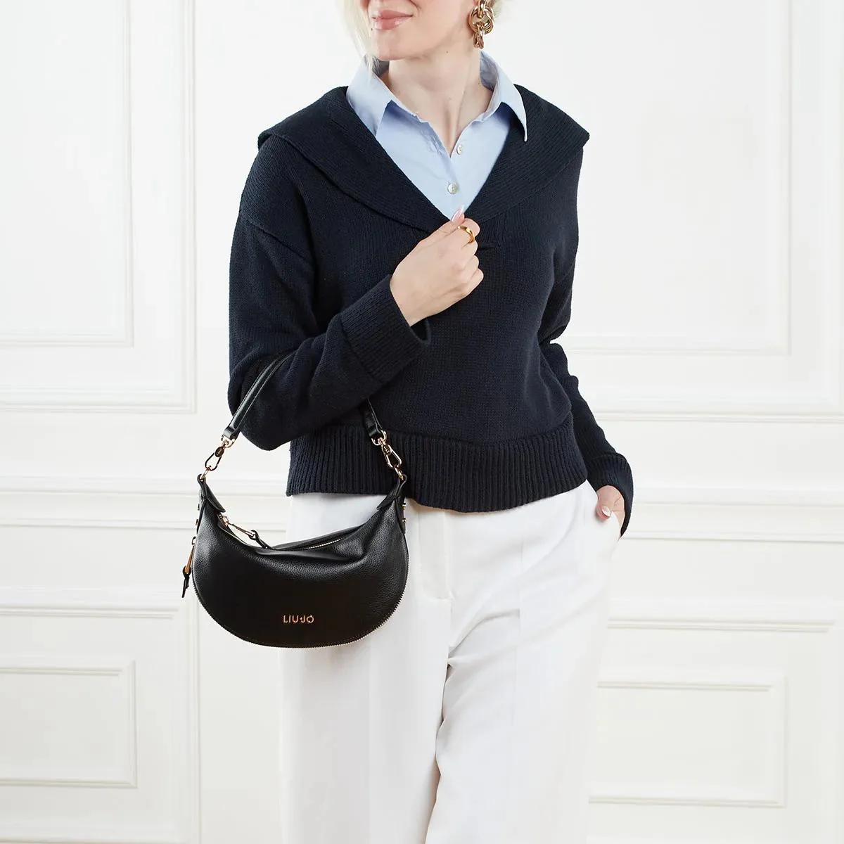 Liu Jo Black Shoulder Bag 2001-A0526532 - Image 2