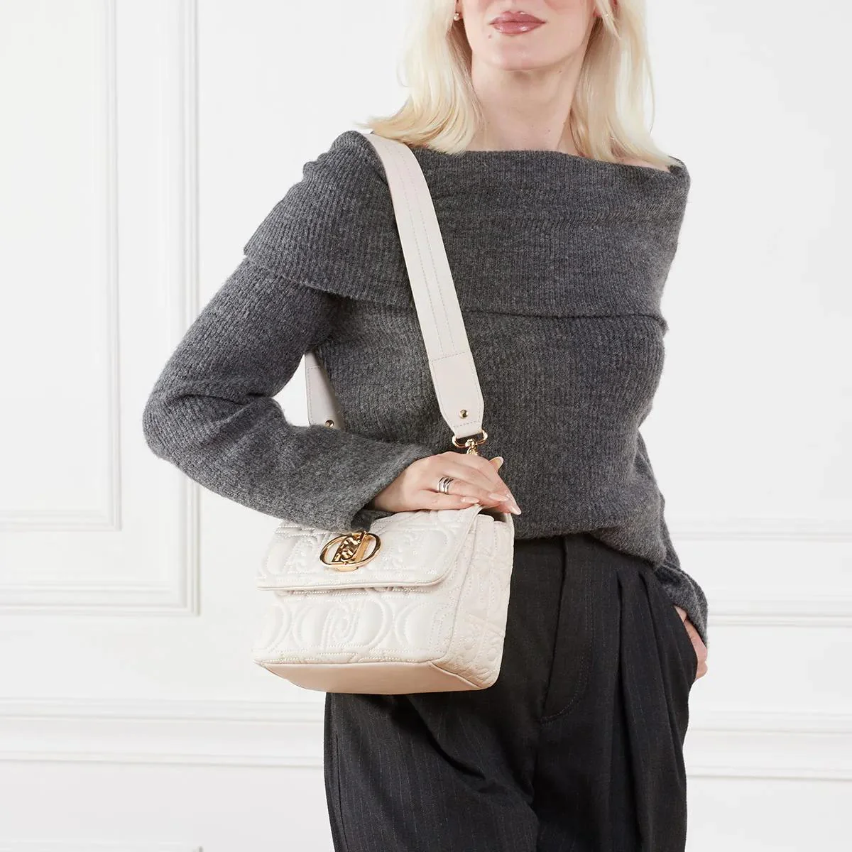 LIU JO Cream Crossbody Bag 2001-A0376595 - Image 2