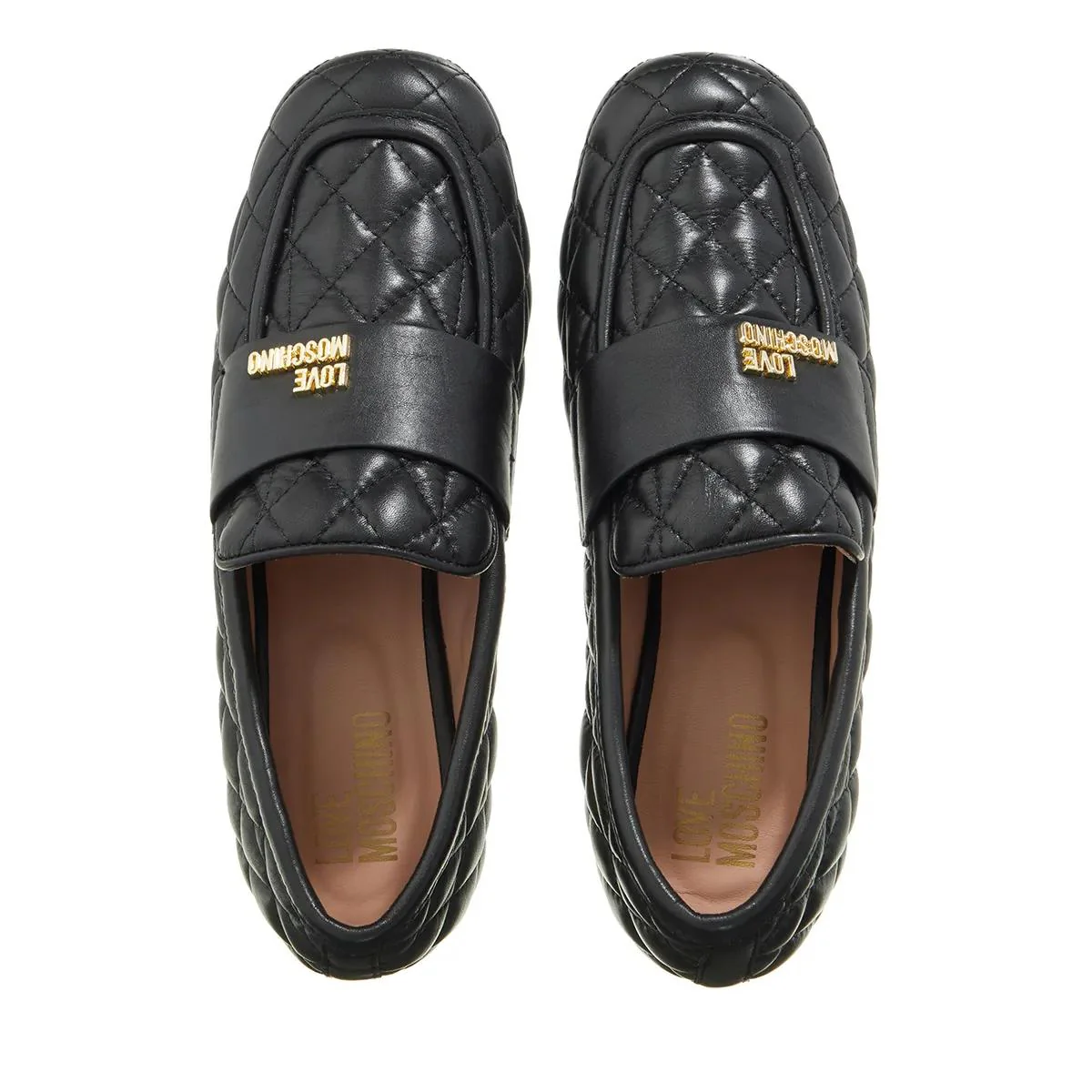 Love Moschino Zwarte Leren Loafers 2001-A0259998_36 - Image 3