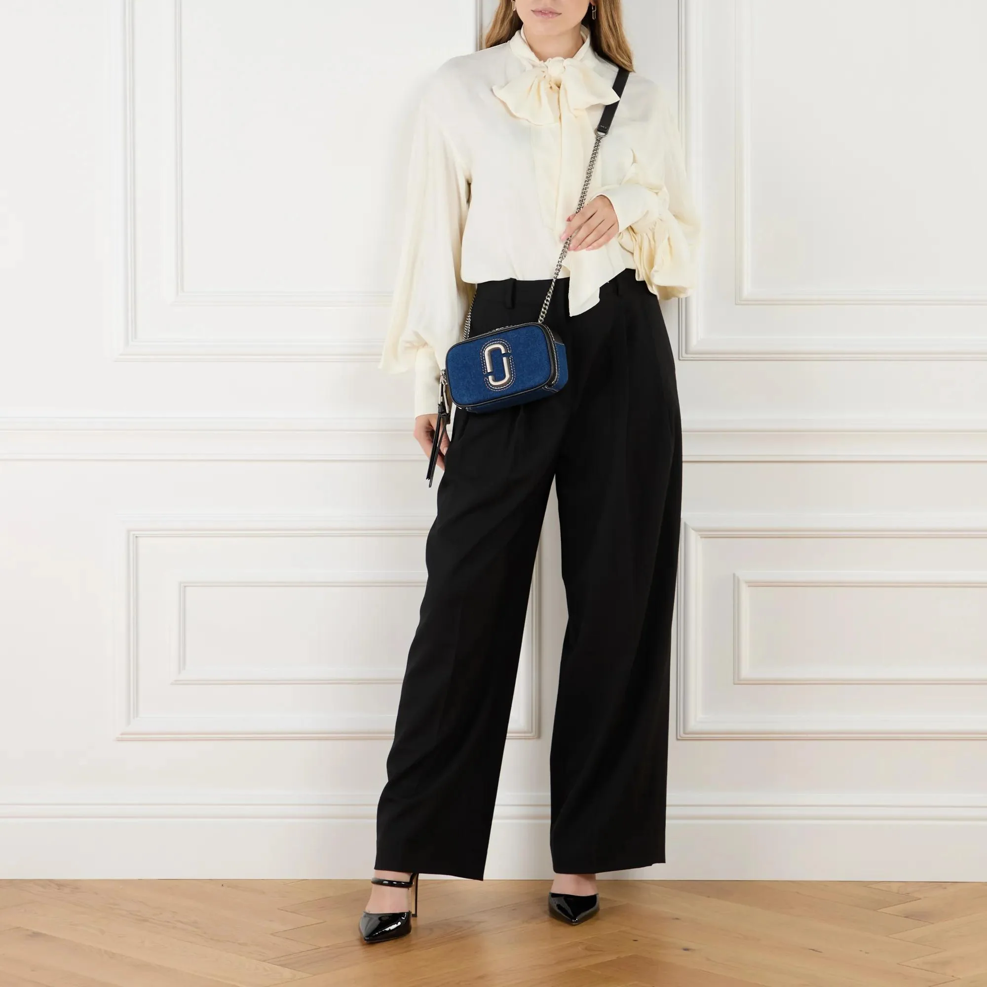 Marc Jacobs The Snapshot Blue Denim Crossbody Bag 2001-A0348867 - Image 2