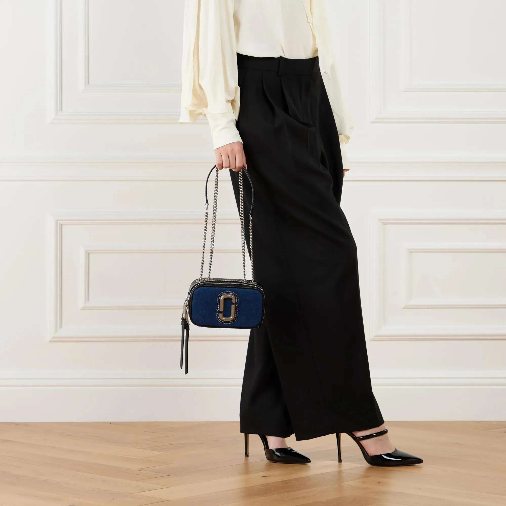Marc Jacobs The Snapshot Blue Denim Crossbody Bag 2001-A0348867 - Image 3