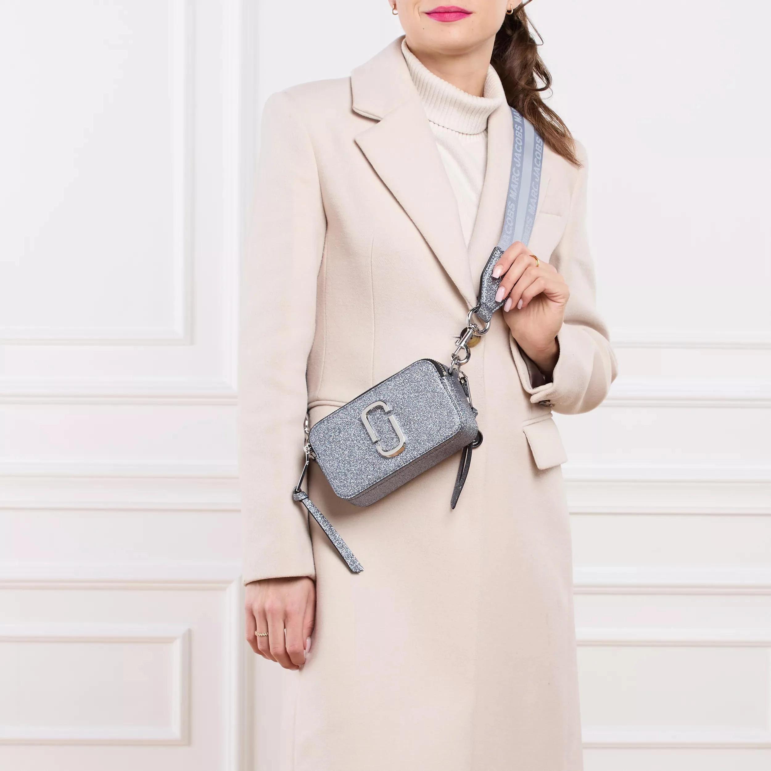 Marc Jacobs The Snapshot Grey Crossbody Bag 2001-A0280376 - Image 2
