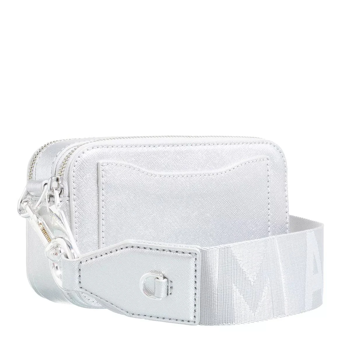 Marc Jacobs The Snapshot Silver Crossbody Bag 2001-A0232715 - Image 3