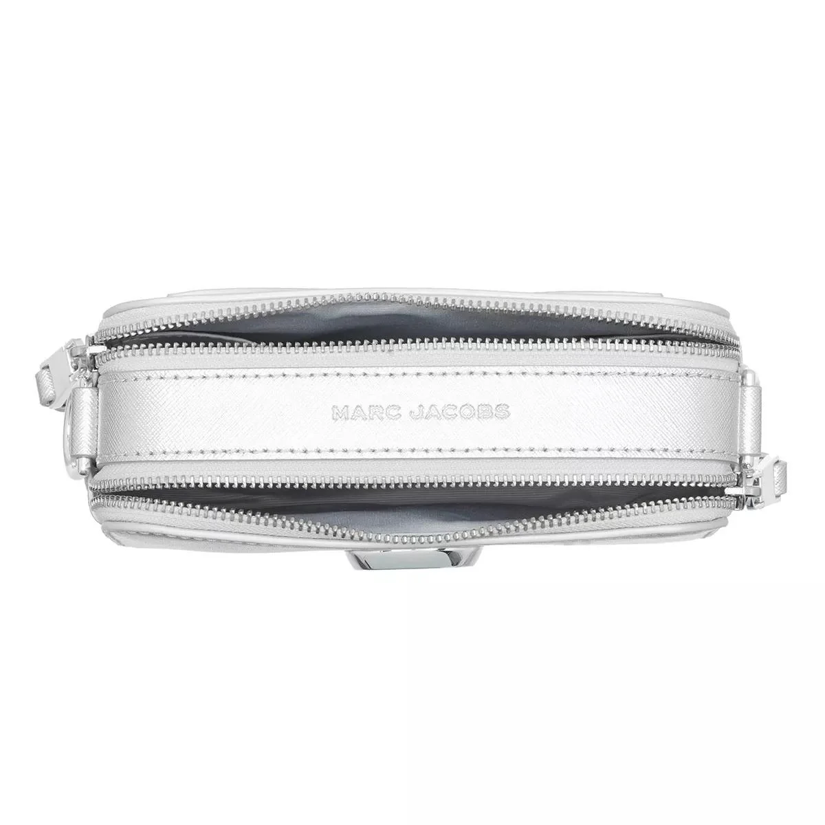 Marc Jacobs The Snapshot Silver Crossbody Bag 2001-A0232715 - Image 5