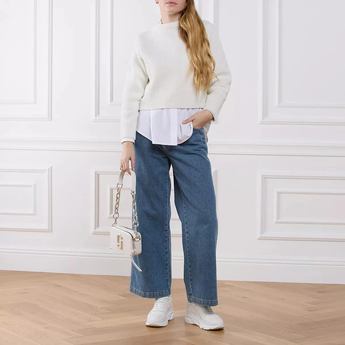 Marc Jacobs The Snapshot White Shoulder Bag 2001-A0296301 - Image 2