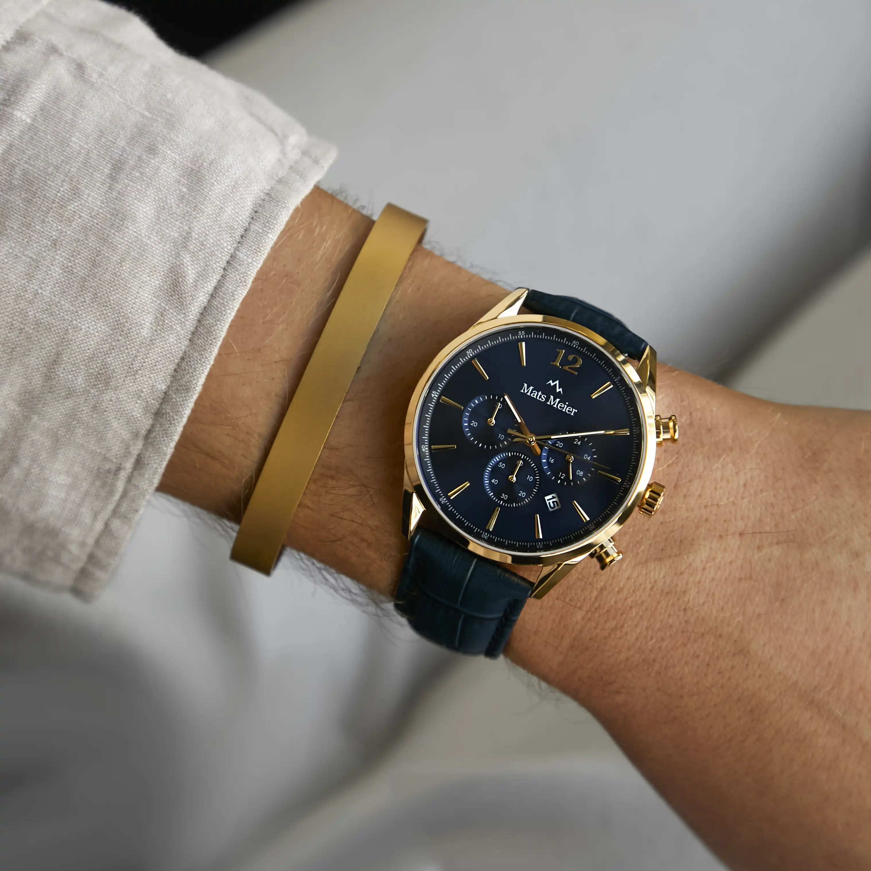 Mats Meier Annecy Gold Colored Steel Bracelet MM320015 - Image 2