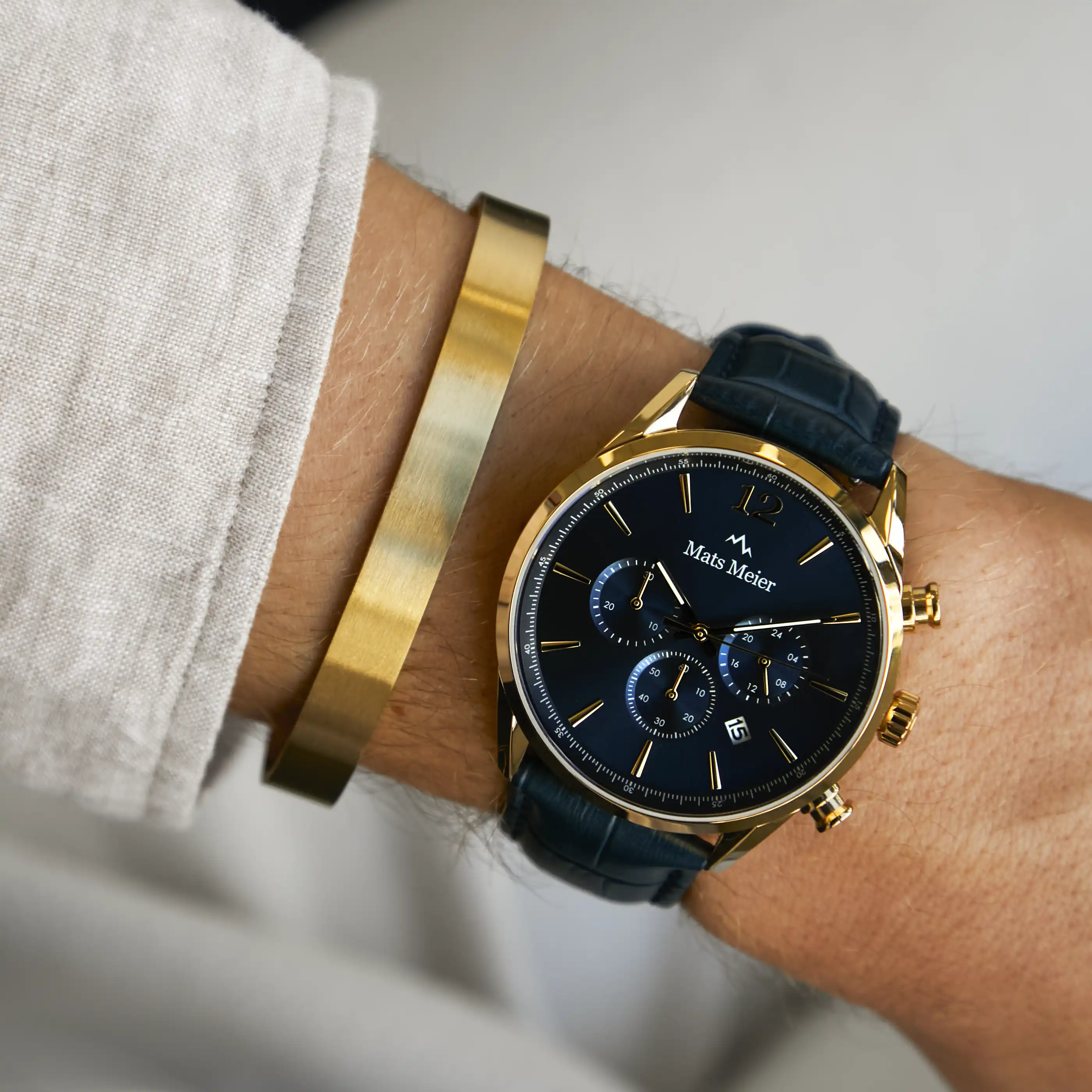 Mats Meier Annecy Gold Colored Steel Bracelet MM320016 - Image 2