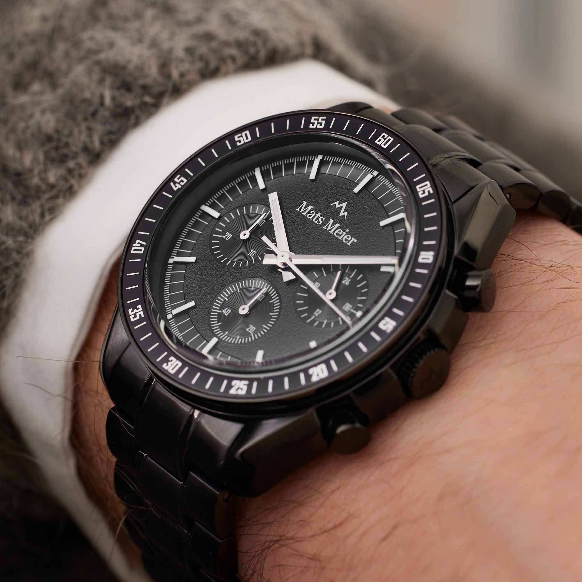 Mats Meier Arosa Racing Chronograph Men'sWatch Black MM50016 - Image 3